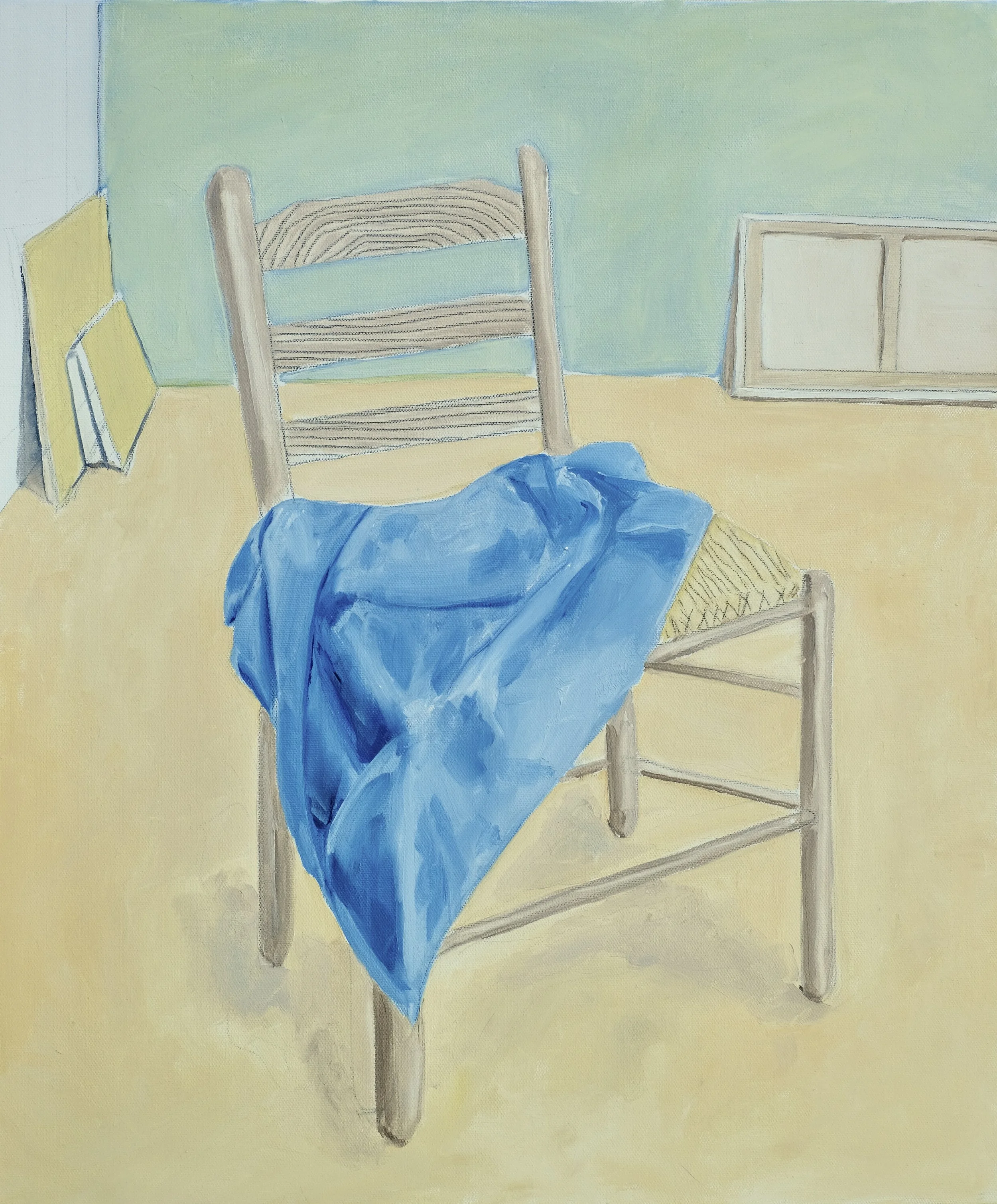 Blue Apron On A Chair (2022)