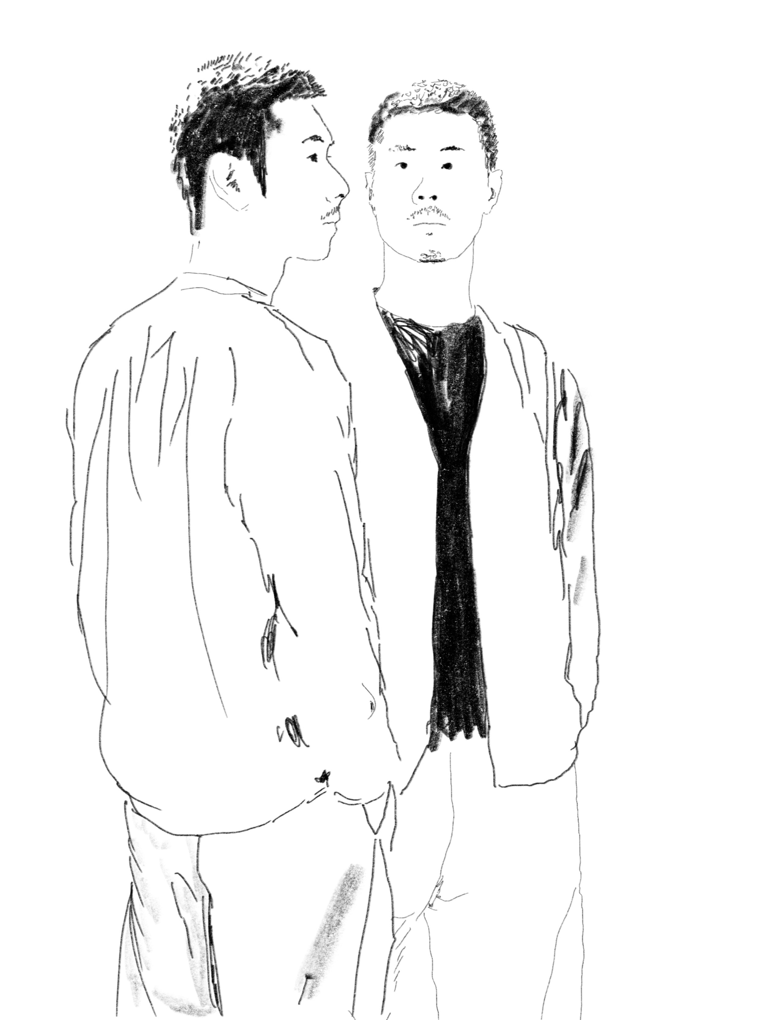 iPad Sketch of Alex, 2024