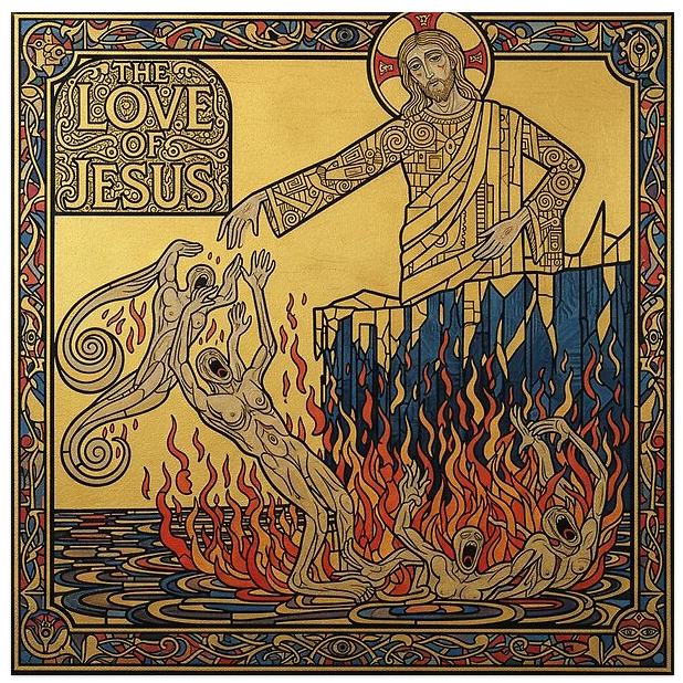 The Golden Love Of Jesus Art Nouveau