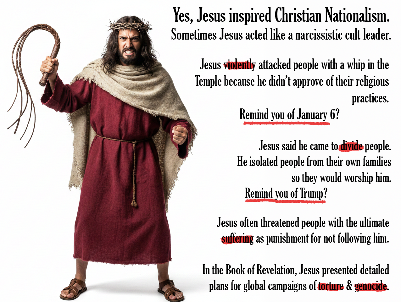 Jesus inspired Christian Nationalism