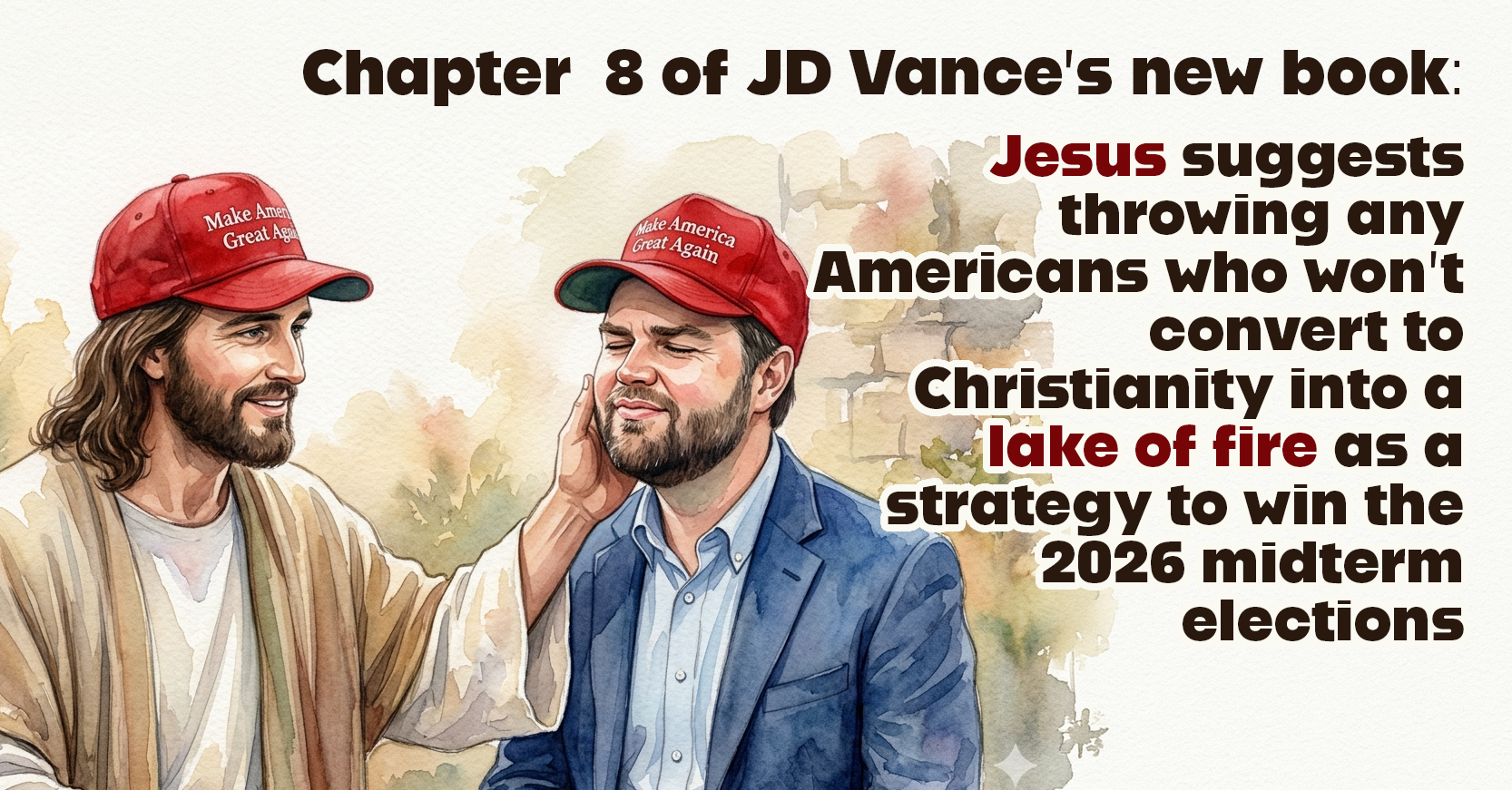 Jesus strokes JD Vance in the sexy Chapter 8 of Communion by JD Vance