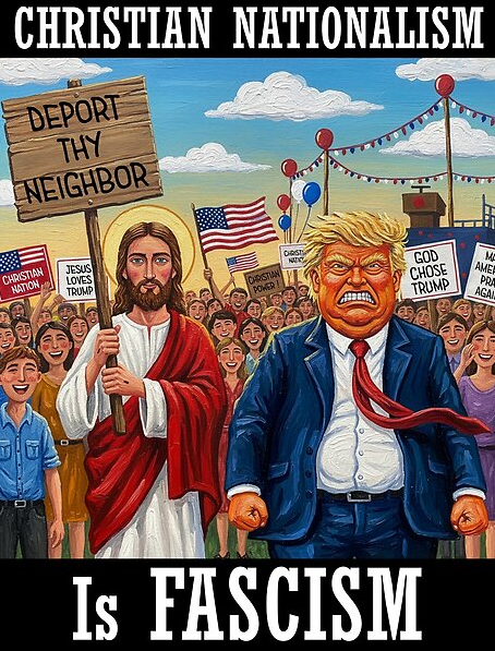 Angry Trump Christian Nationalism Is Fascism
