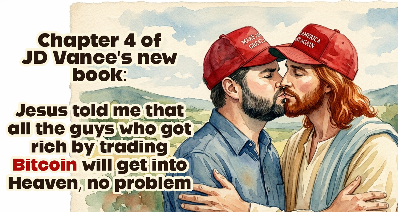 JD Vance kissing Jesus Communion book chapter 4
