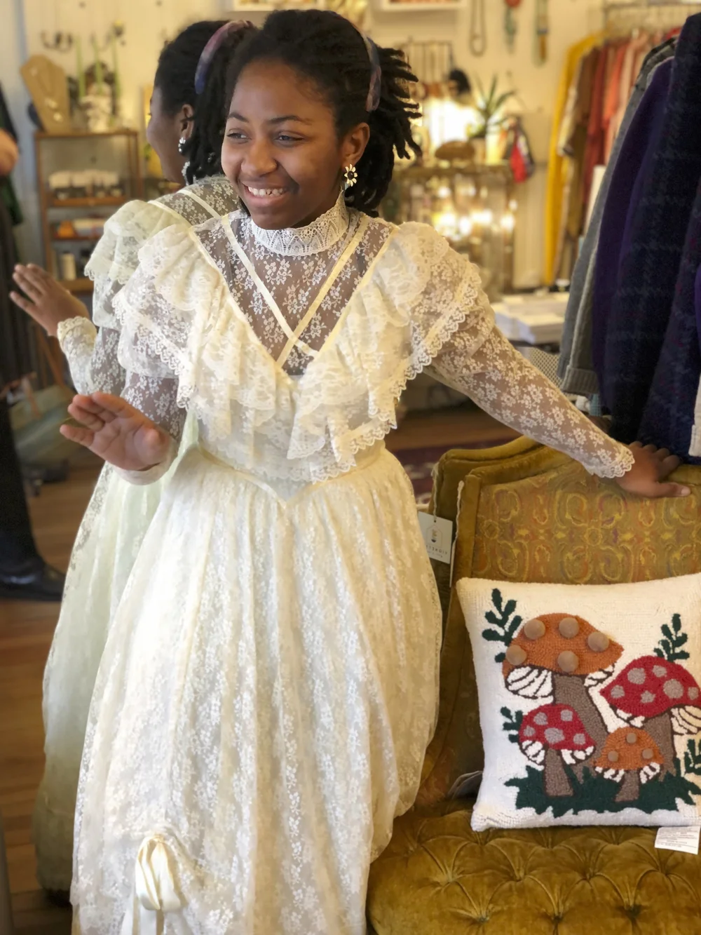 1970s Gunne Sax Long Prairie Style Wedding (Fits S - sz 6