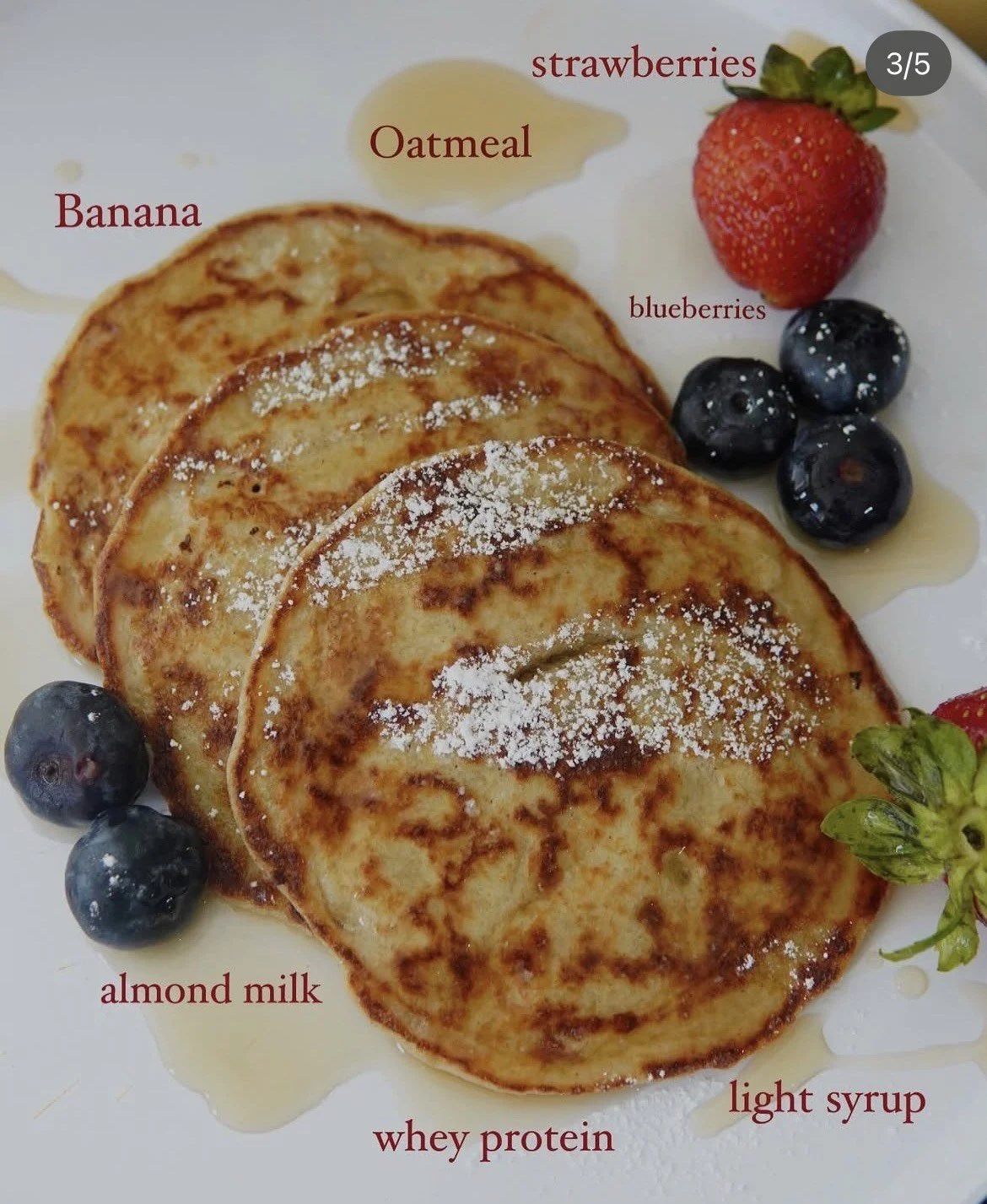 Protein Pancakes with Lite Syrup