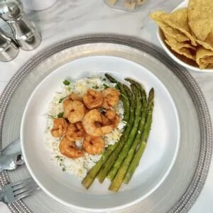 Cilantro Lime Shrimp and Asparagus