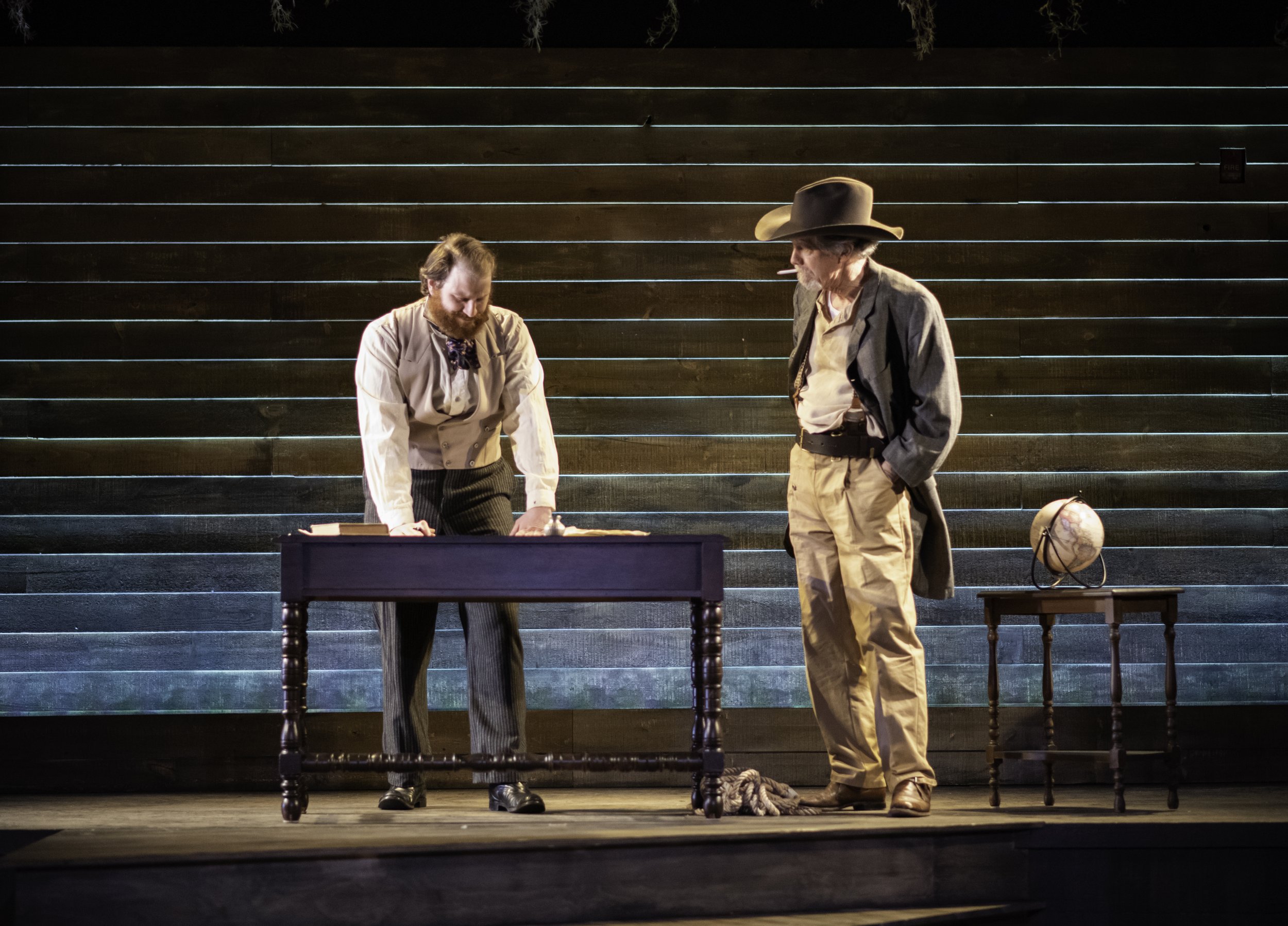 Master John (Steven Makropoulos) and the Speculator (Mark Hofmaier) in Torn Asunder. Photo by Stephanie Gamba (1).jpg