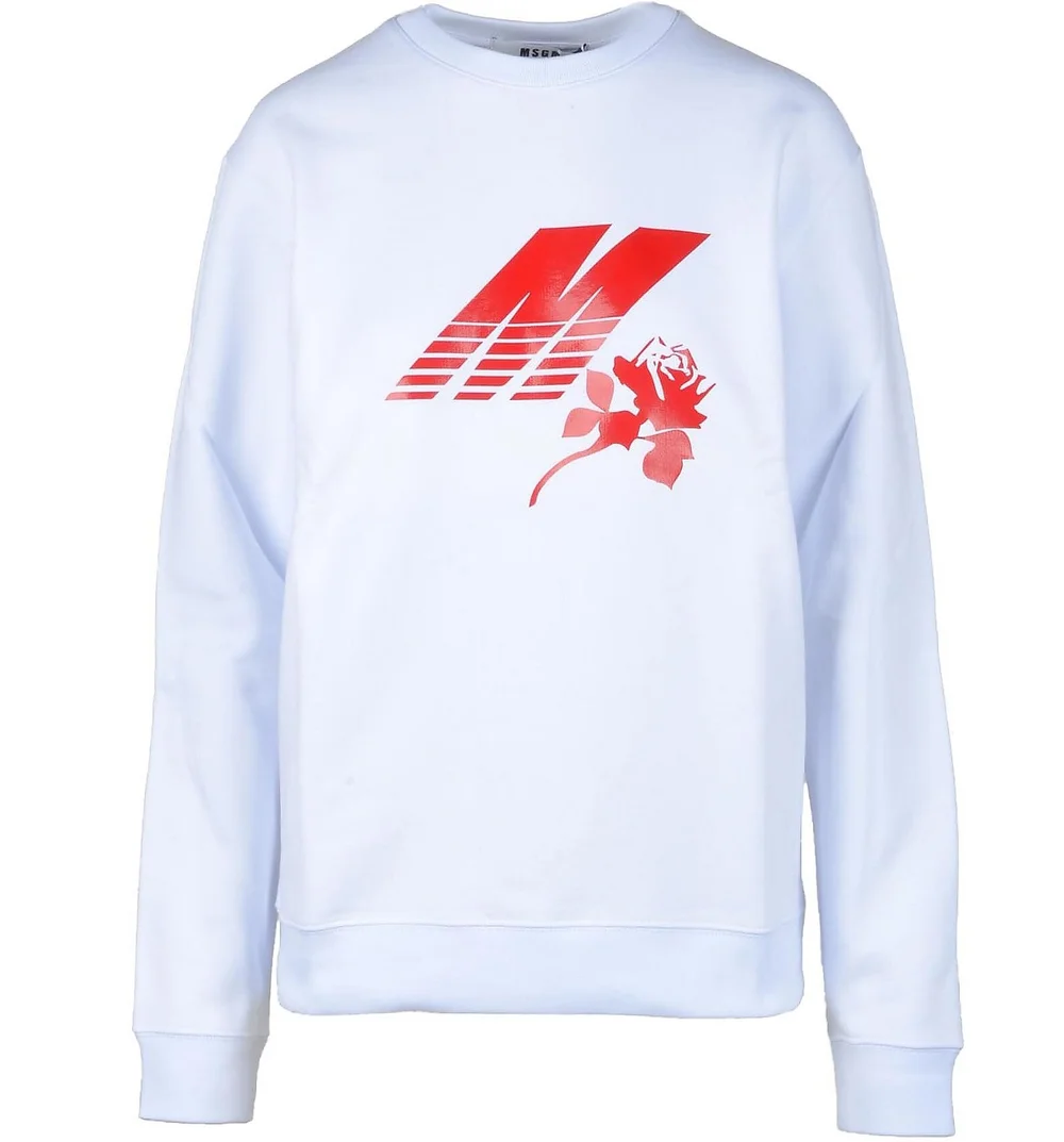 MSGM Red Logo Sweatshirt