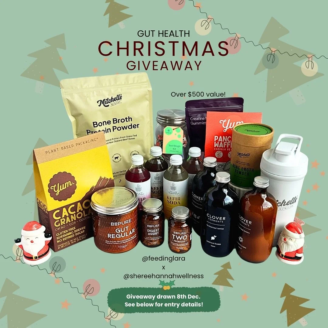 GUT HEALTH CHRISTMAS GIVEAWAY 🎅🏻
@feedinglara + @shereehannahwellness have teamed up to give your gut the gift of nourishment, healing and extra love and support this holiday season 🎄
What you’ll win:
1 x @mitchells.nz vanilla bone broth