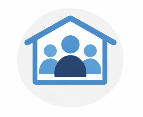 Resident directory icon representing management of residents, units, and vehicle records