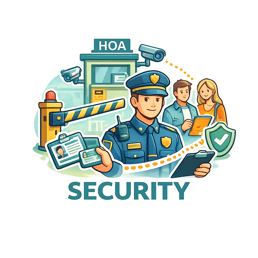 Incident management icon representing security event tracking and reporting for HOAs
