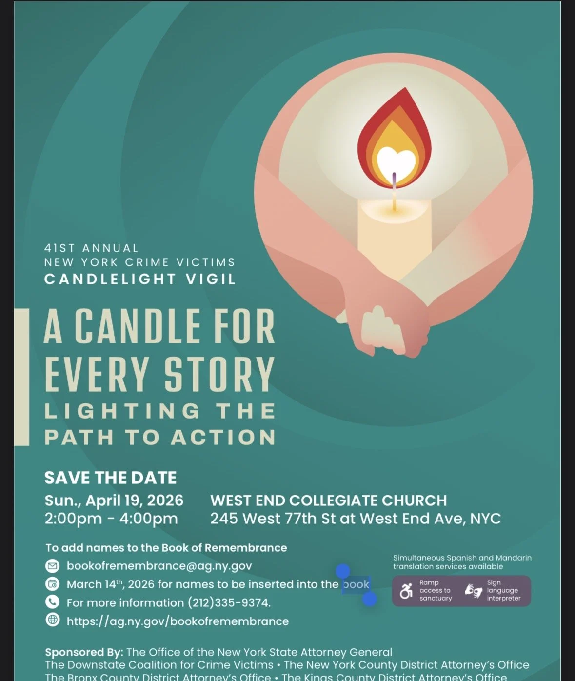 NY Crime Victims Vigil 