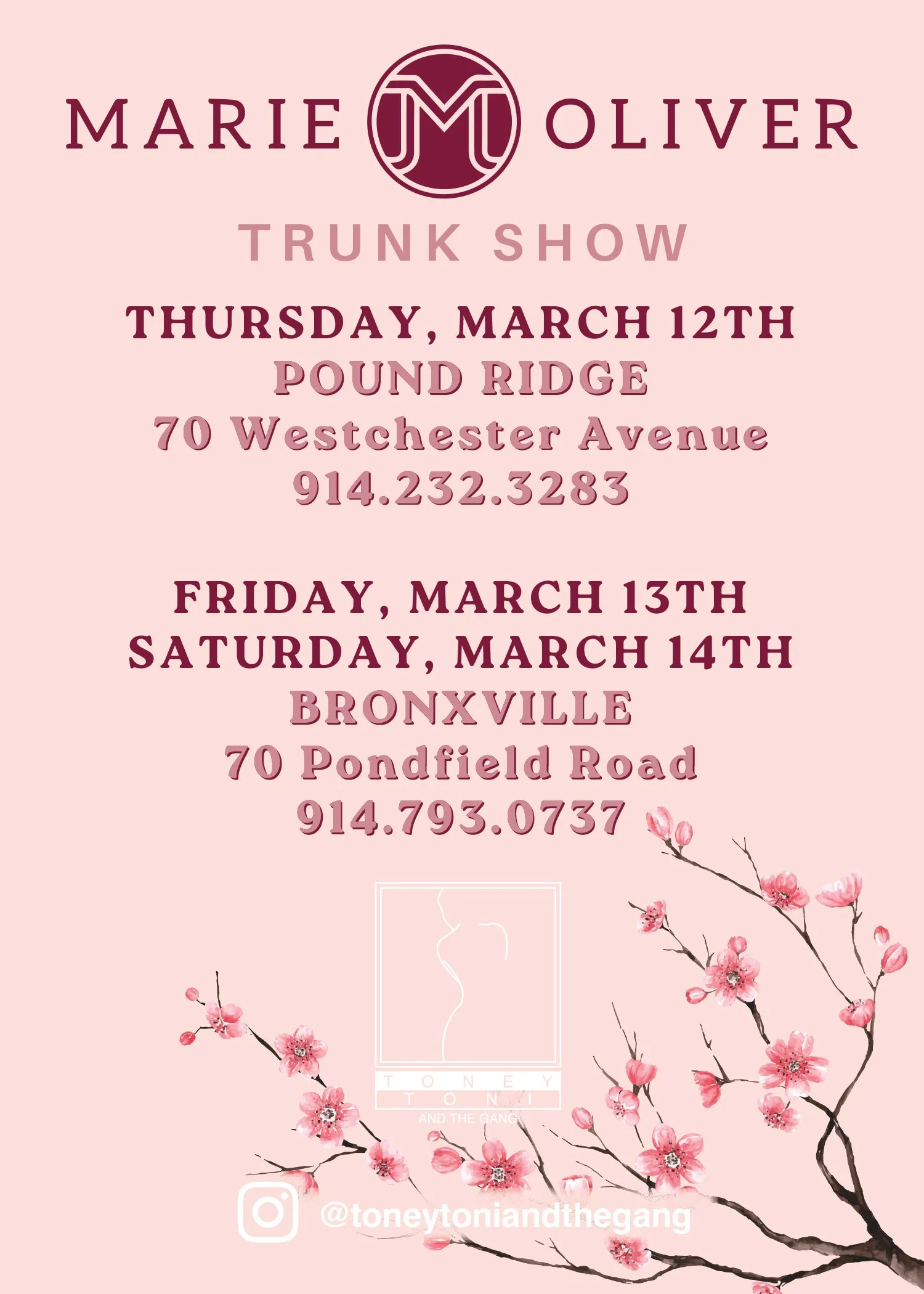 Marie Oliver Trunk Show