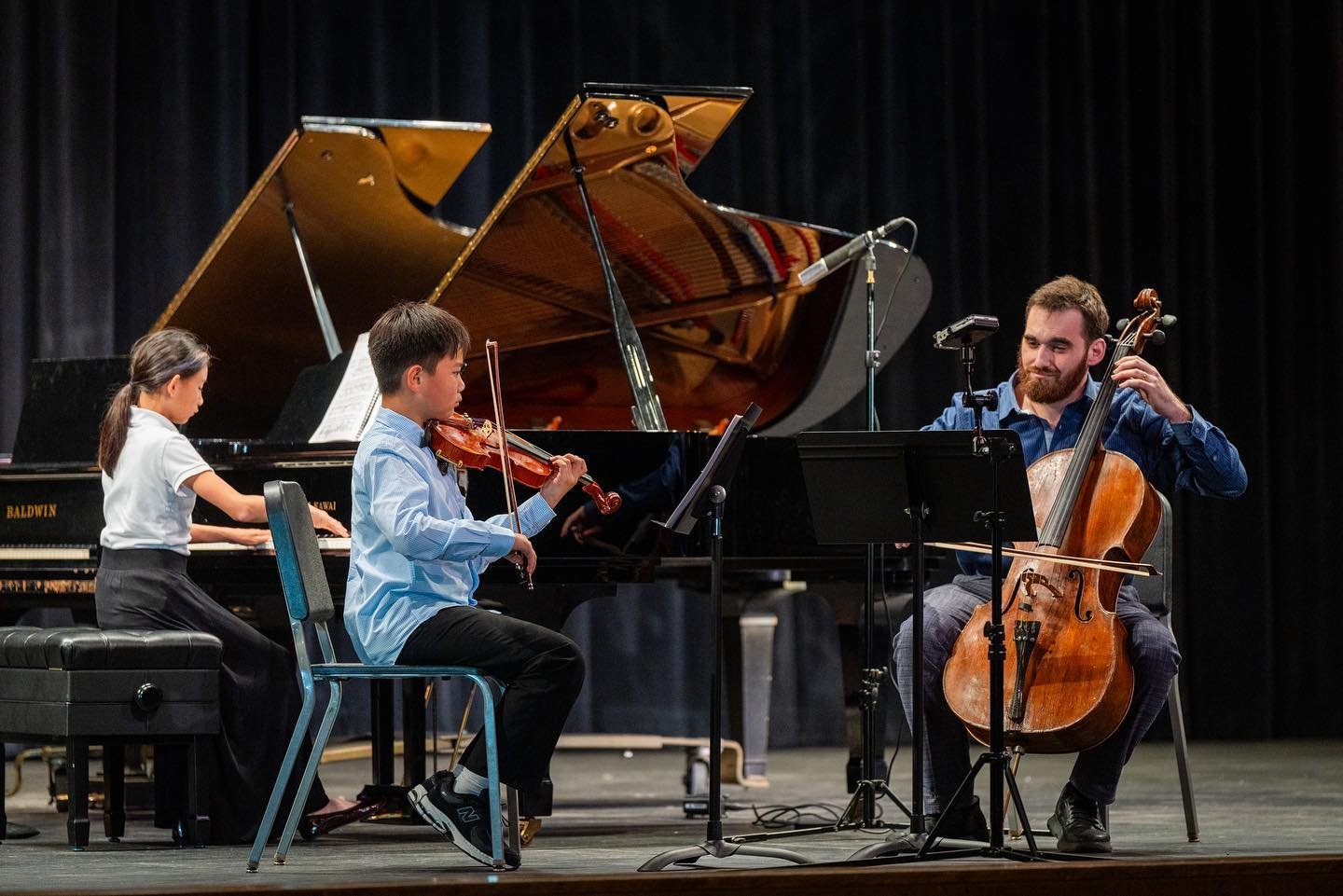 Can anyone guess the average age of this trio from our concert last Saturday?