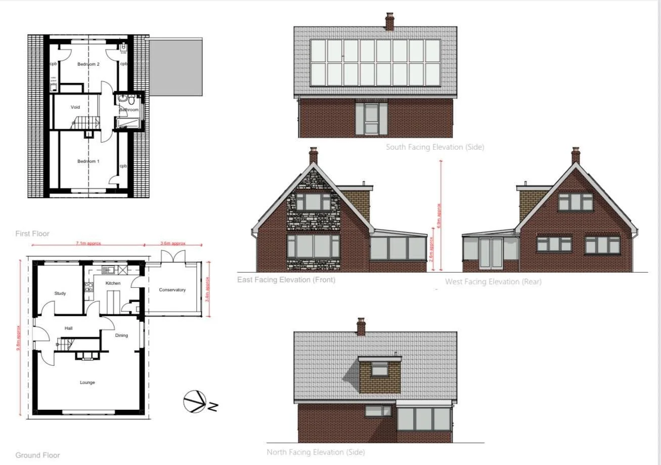 ✨ We are on cloud nine this week &ndash; and then some! 🚀 ☁️ ✨ 

Planning achieved for our client in Peterborough who had a design in mind in order to add a larger dormer window and more living space.

But, not only have we just landed our THIRD pla
