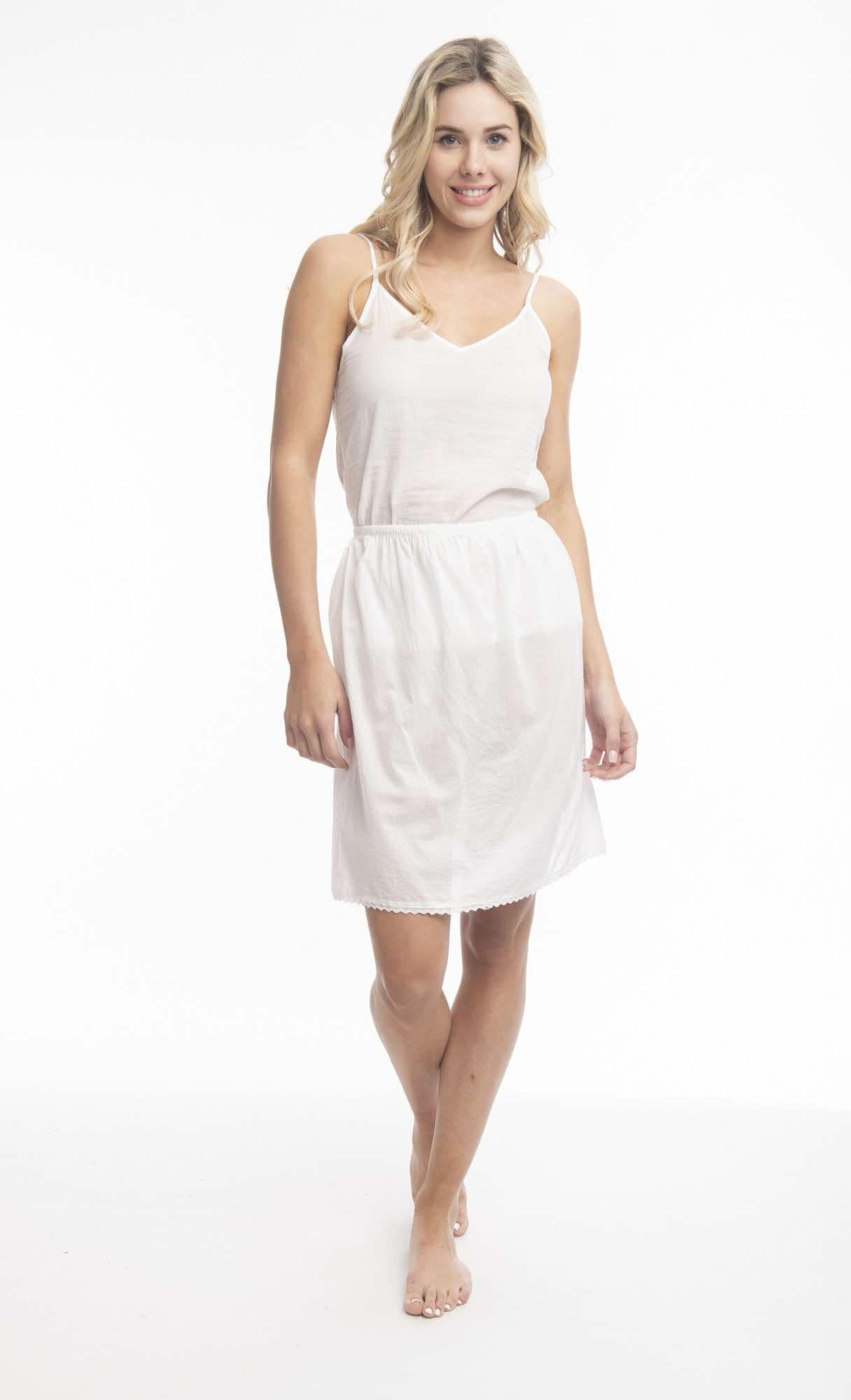 ORIENTIQUE SKIRT SLIP 100% cotton