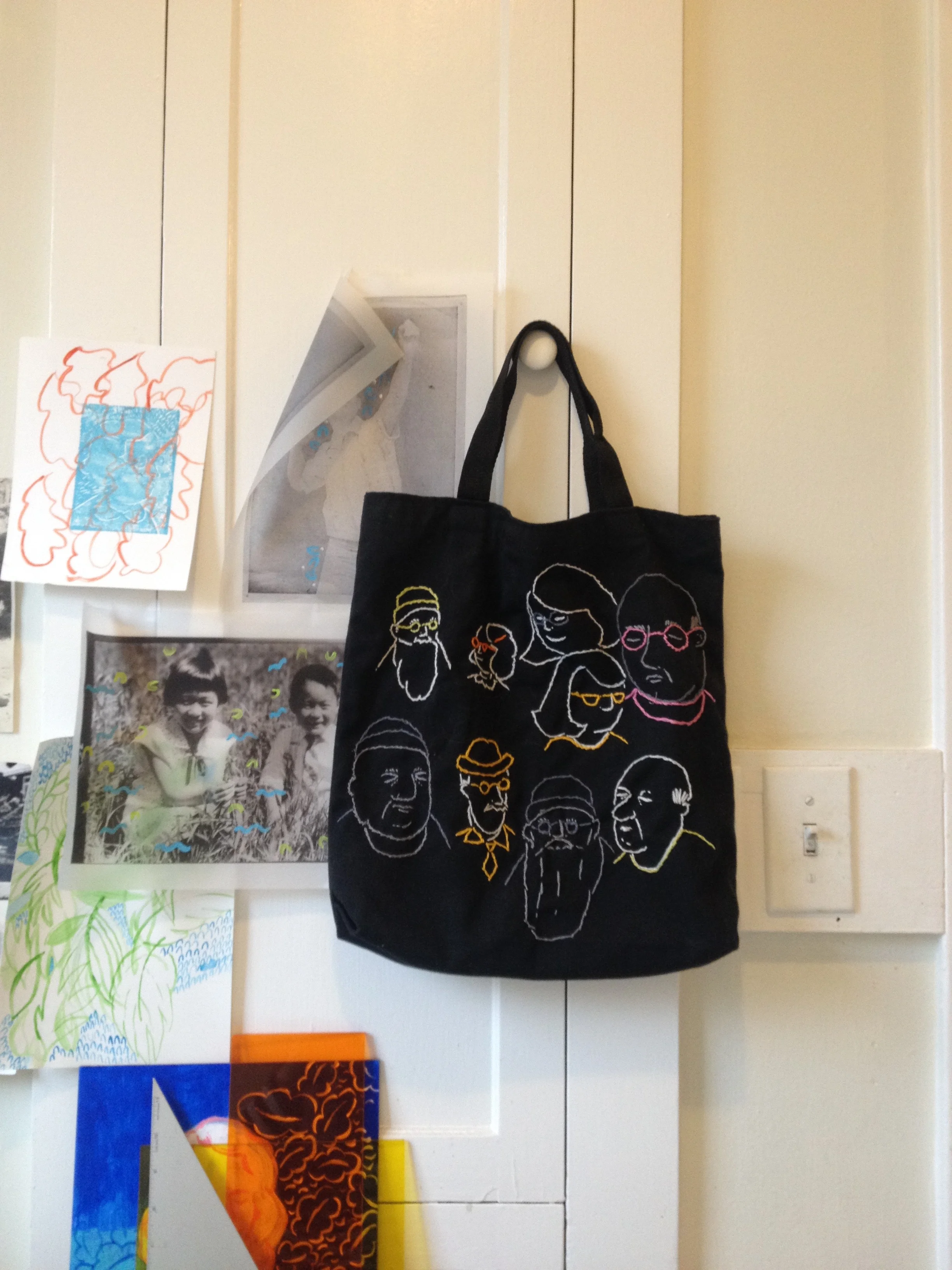 Hand Embroidered Tote Bag