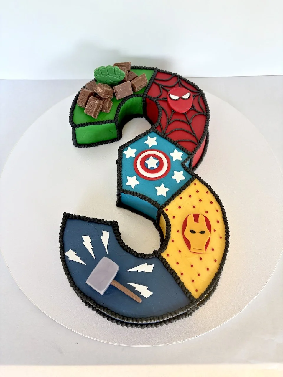 Three Superhero Cake.jpeg