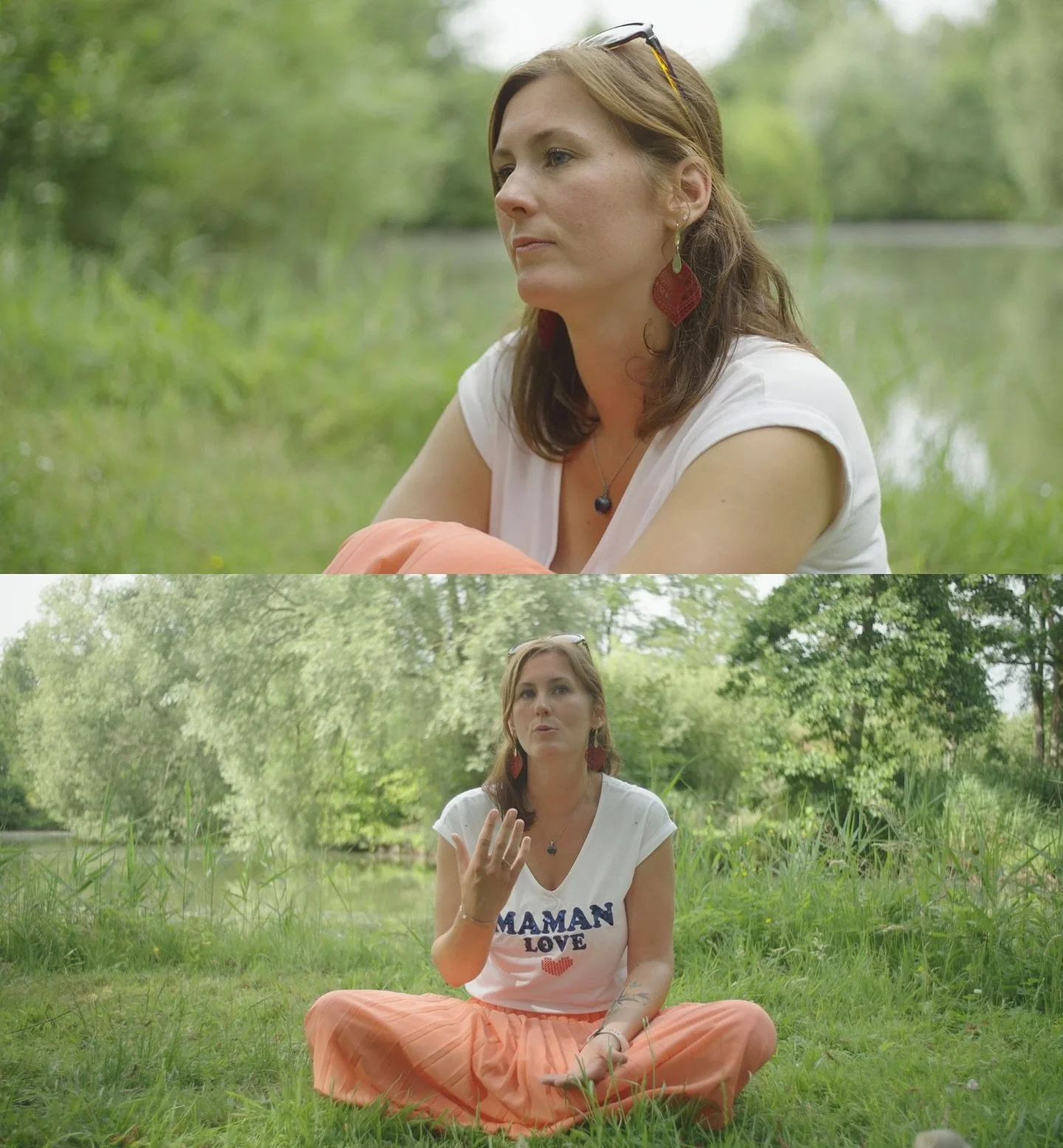🎬 Quelques images du tournage avec Marine. 
Doula, elle accompagne les femmes dans les grands passages de la vie. Ce jour-l&agrave;, on a parl&eacute; maternit&eacute;, intuition, et visit&eacute; l&rsquo;un de ses endroits pr&eacute;f&eacute;r&eacu