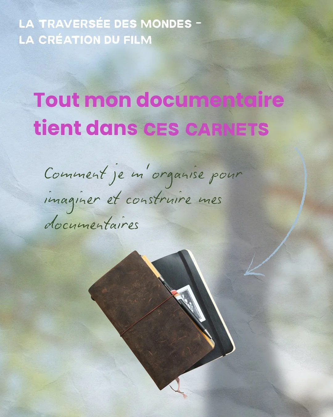 &Agrave; chaque film, tout commence dans mes carnets 📝
Si tu veux d&eacute;couvrir mon processus, swipe ce carrousel.

Et si tu veux soutenir la suite du projet, c&rsquo;est sur helloasso 👉🏻 https://www.helloasso.com/associations/dans-l-attente-d-
