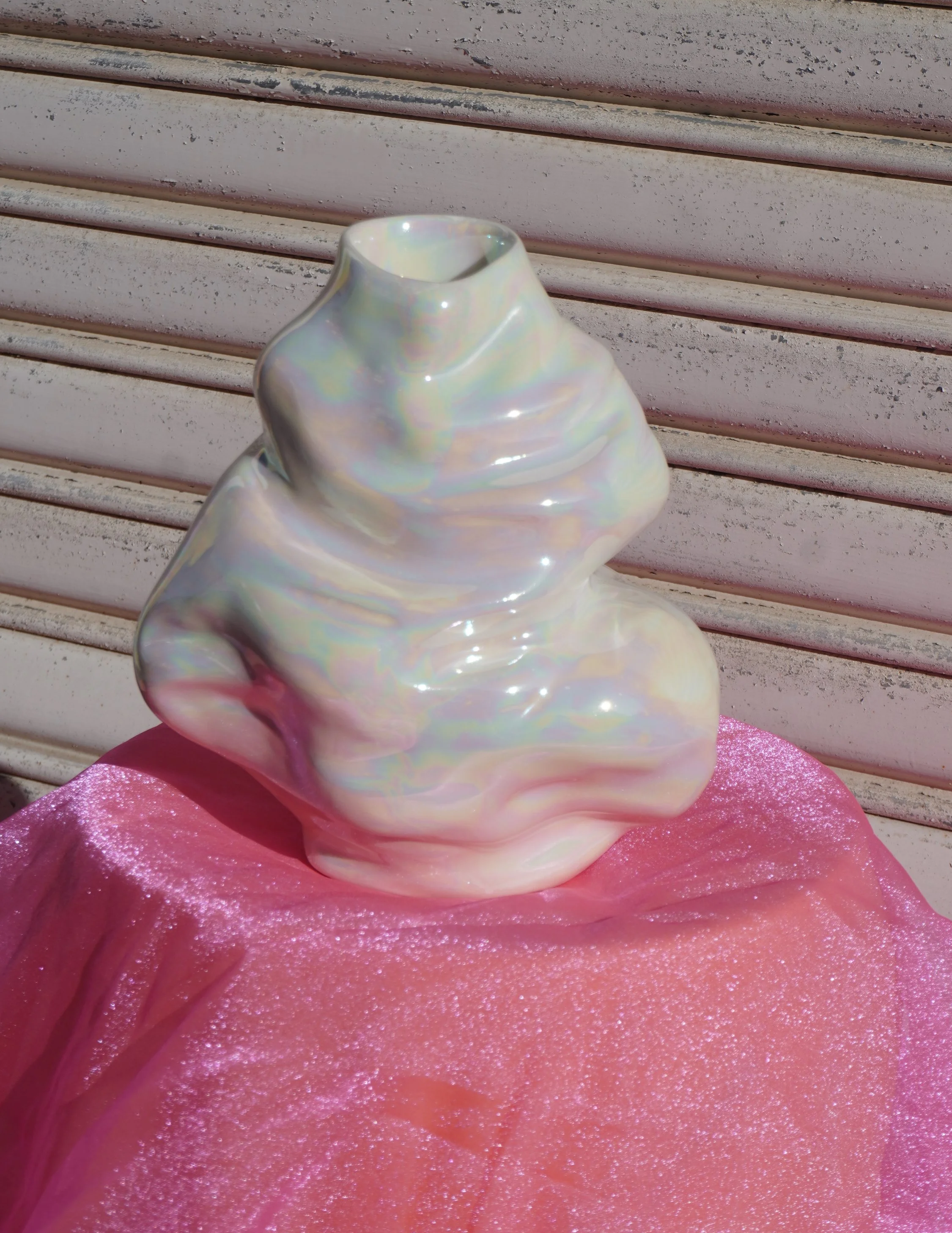 Iridescent Liquid Vase