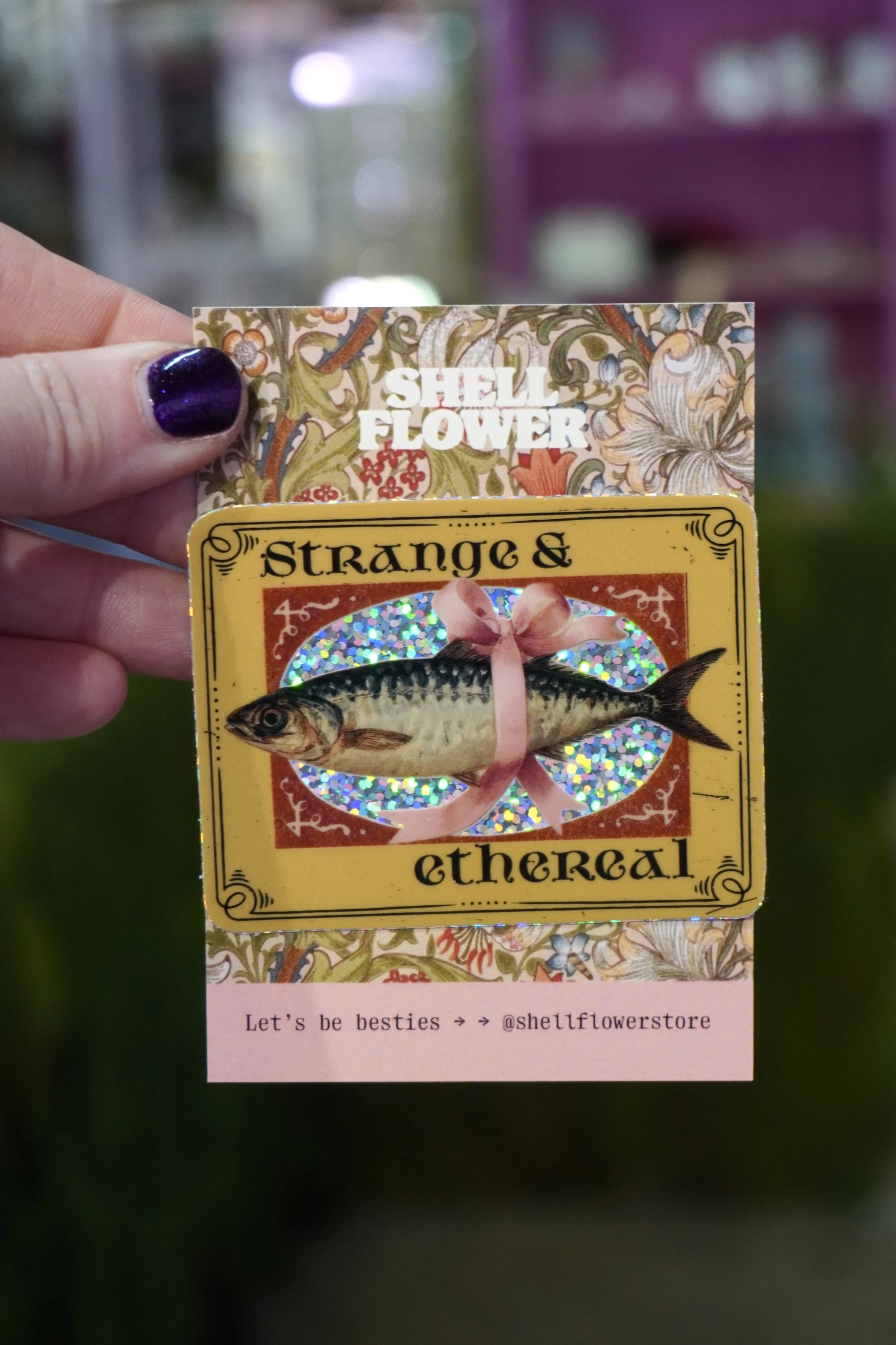 Sardine Glitter Sticker