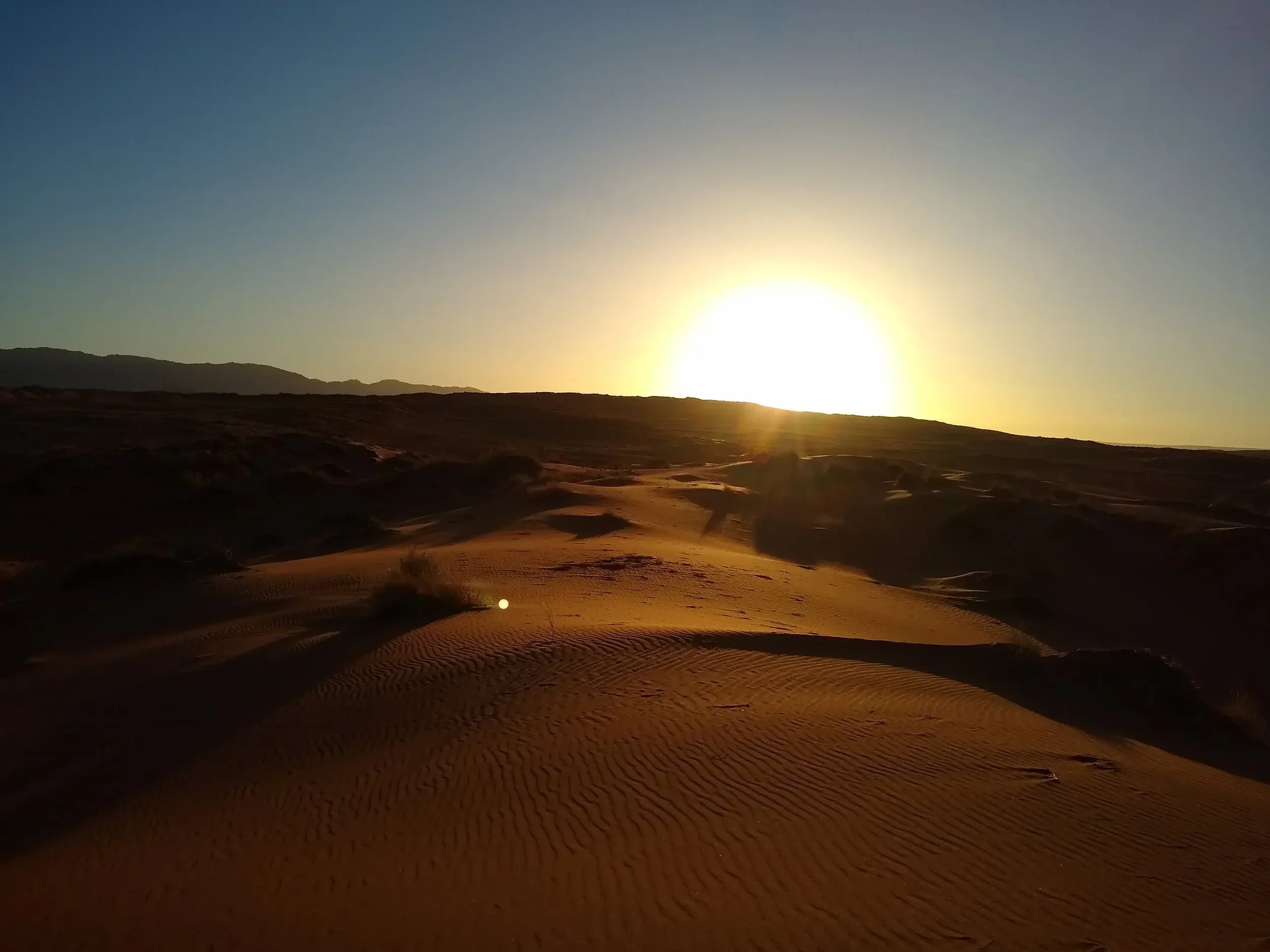 Bild von Sonnenuntergang Wüste