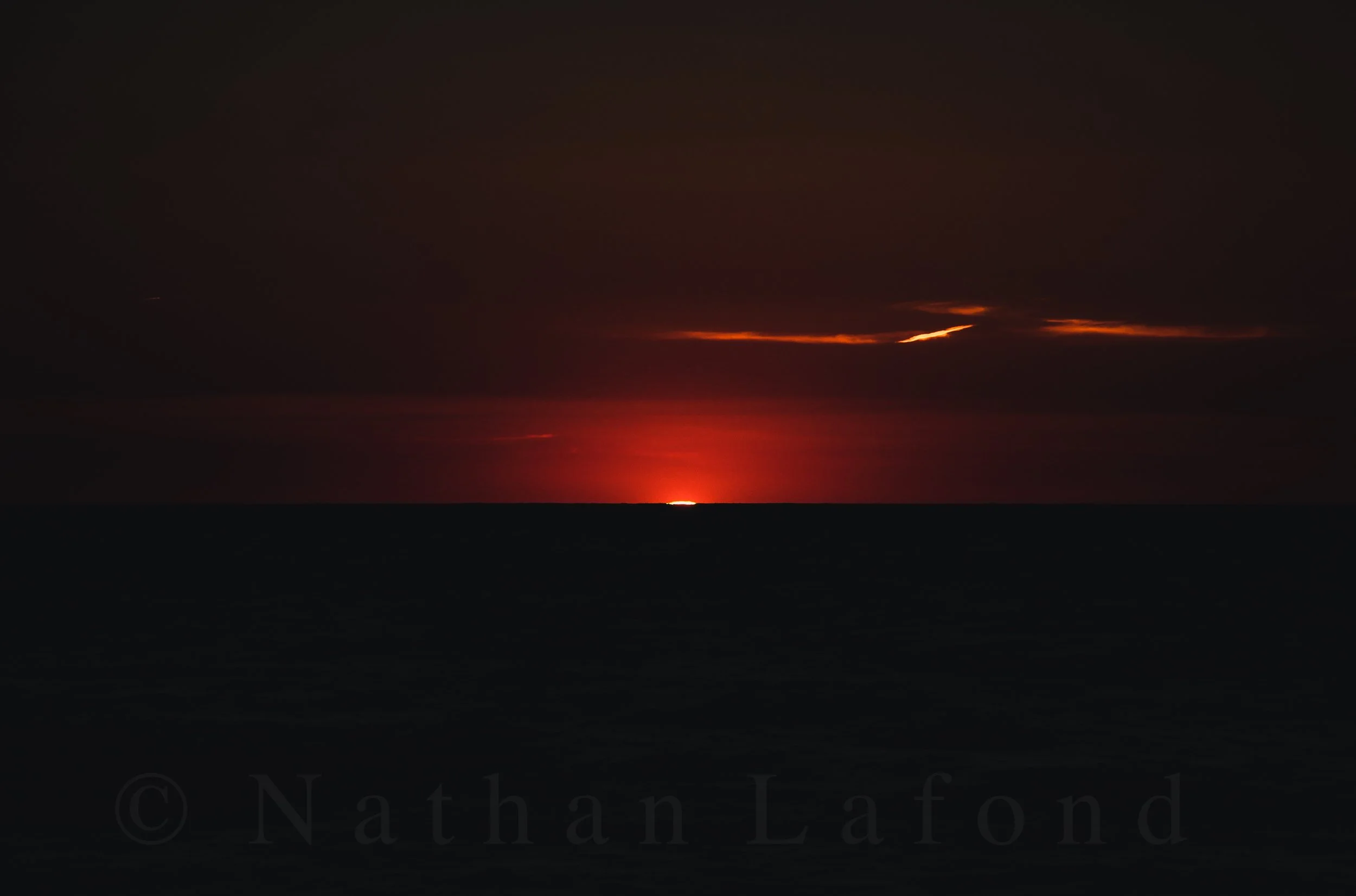 Sunset on Lake Michigan - Van Buren County, Michigan