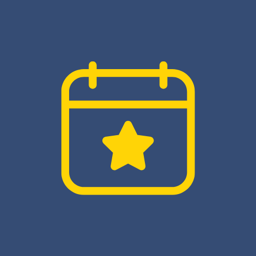 Calendar with a star icon