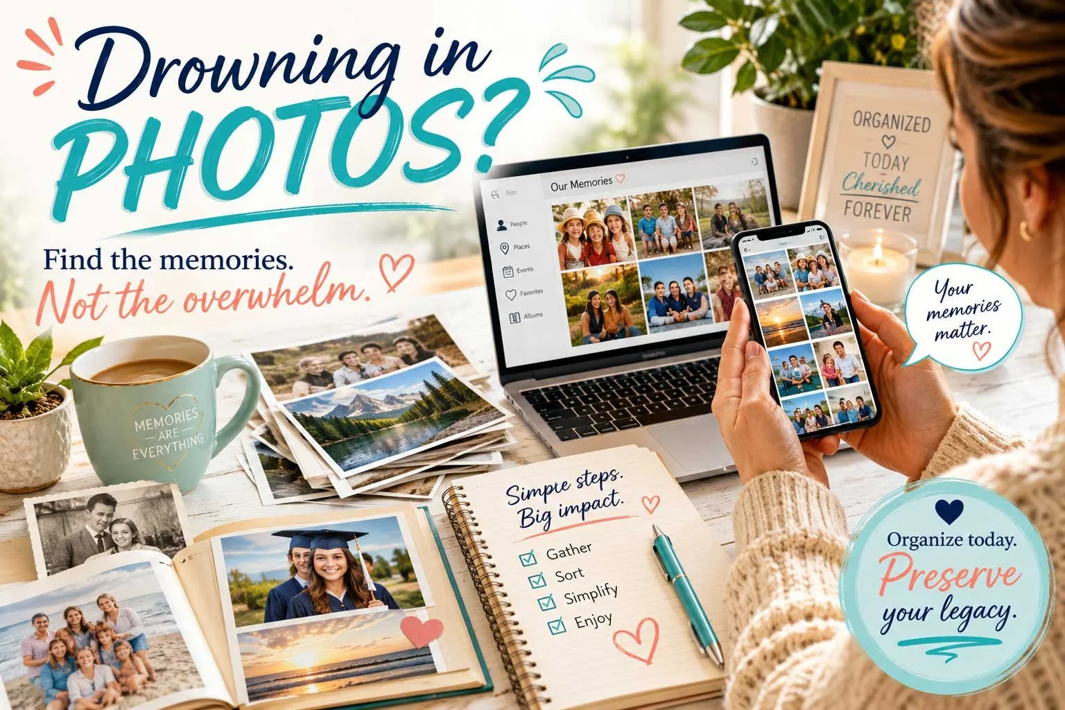 Drowning in Photos? How to Overcome Digital Photo Overwhelm