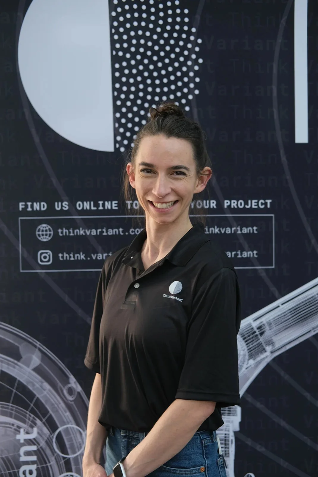 Photo of Think Variant’s Chief Creative Officer, Stephanie Budmen, recognized by Women in Manufacturing.