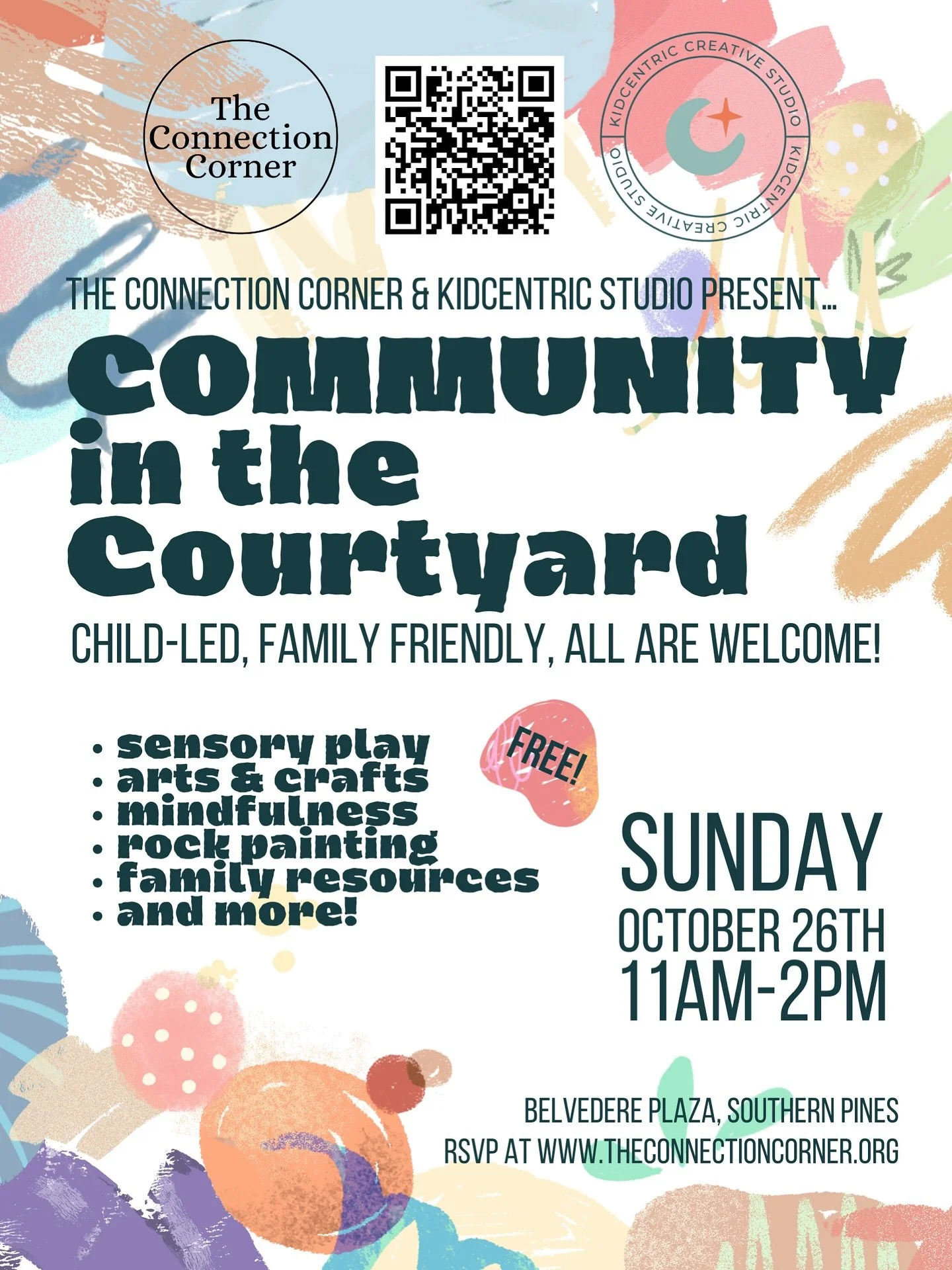 Community in the Courtyard! 🥳🤍🌈🫧✨

Our intention has always been to connect children and families with one another&mdash;and with the wonderful resources our community has to offer. We are so grateful for the many families, local partners, and ch