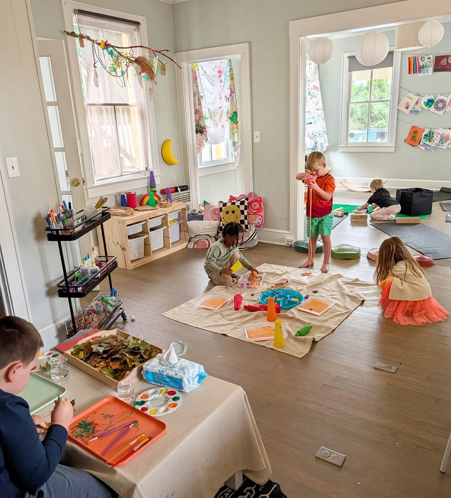 β¨ Child-led learning in action β¨
Everyone is busy — creating, building, exploring, imagining — each child following their own interests, needs, and curiosity. π¨π§ 
It may look like play, and it is, but it’s also problem-solving, c