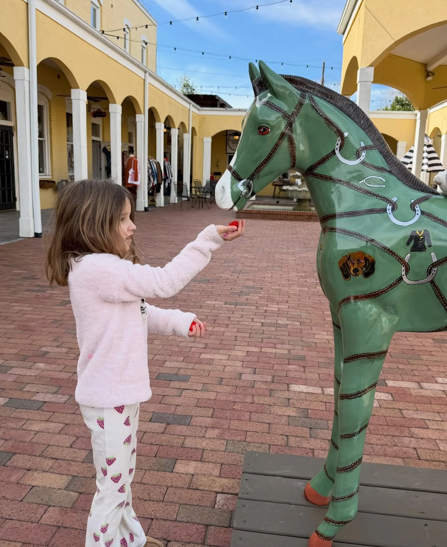 There isn&rsquo;t a painted pony in Southern Pines that gets more love than this one 🥹🐴👩🏽&zwj;🎨🎨✨❤️

#southernpines #paintedponies #moorecounty