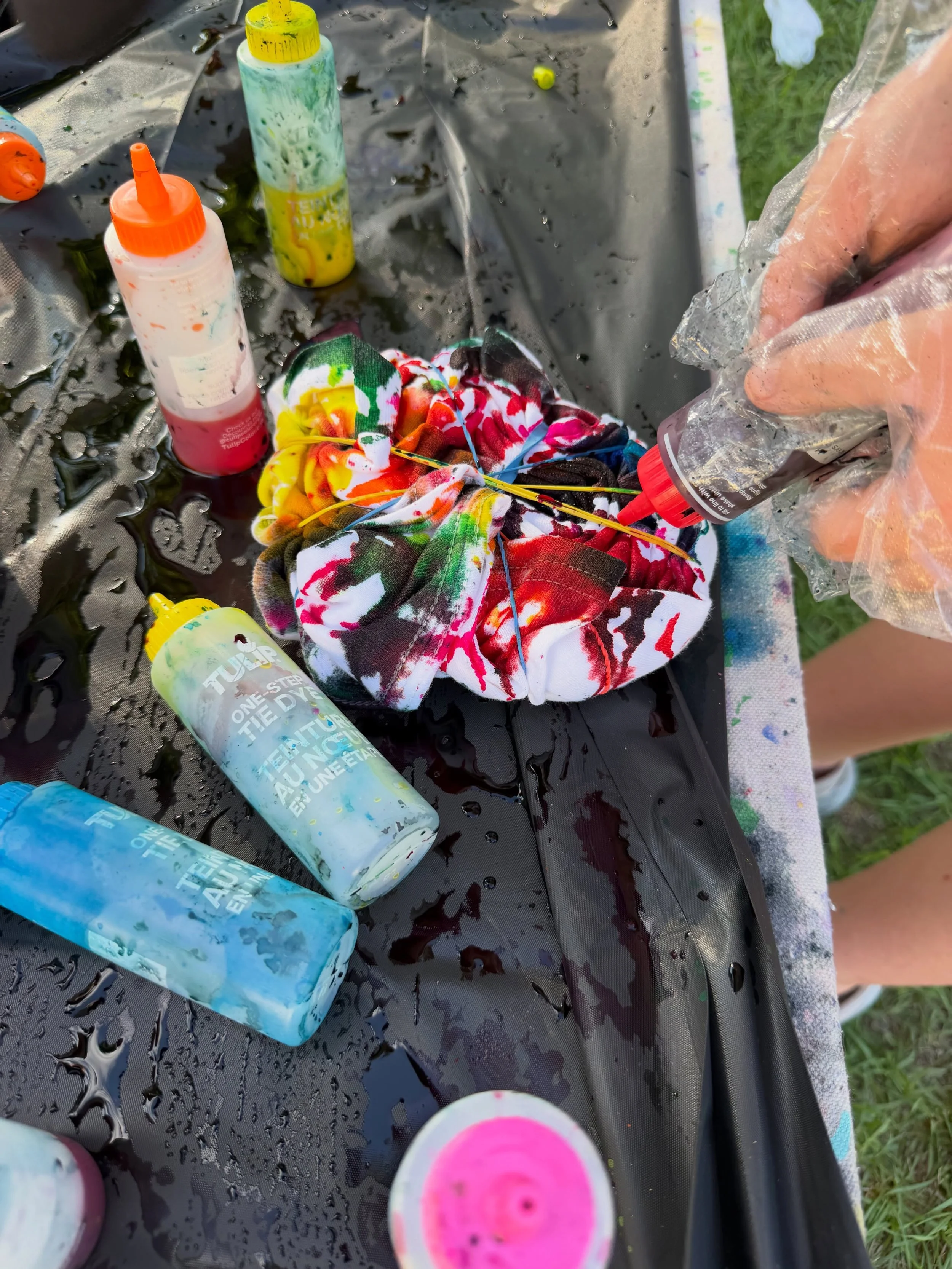 Summer shirts are going to be EPIC this year! 🫟🌈☀️

We&rsquo;re placing another order of white t-shirts so we can do another tie-dye evening soon! The TCC logo will be added to the front and positive affirmations on the back like our other shirts.?
