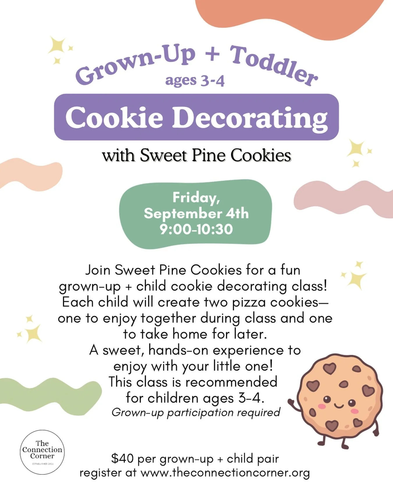 A cookie decorating experience just for 3-4 year olds and a grown-up who loved them! 🍪🧑🏽&zwj;🎨🫶🏽

Join @sweetpinecookies for a fun-filled, hands-on Friday morning! If you&rsquo;ve never been to one of her workshops, they are simply the best&mda