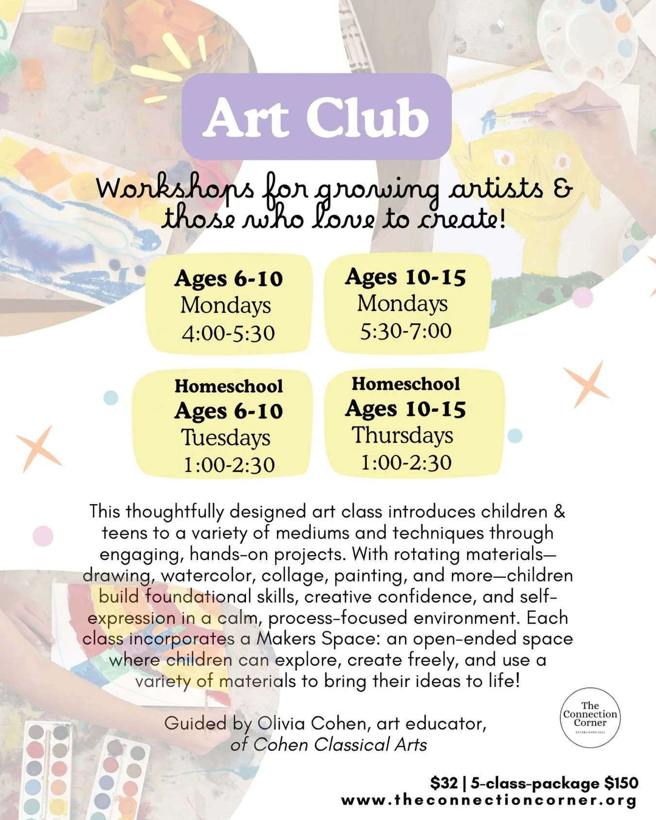 We have absolutely loved Art Club &amp; are SO excited to have lots of weekly options this fall! 👩🏽&zwj;🎨🎨✏️

These classes are building artistic confidence, creativity, and new skills &mdash; but also&hellip; students leave with the COOLEST proj