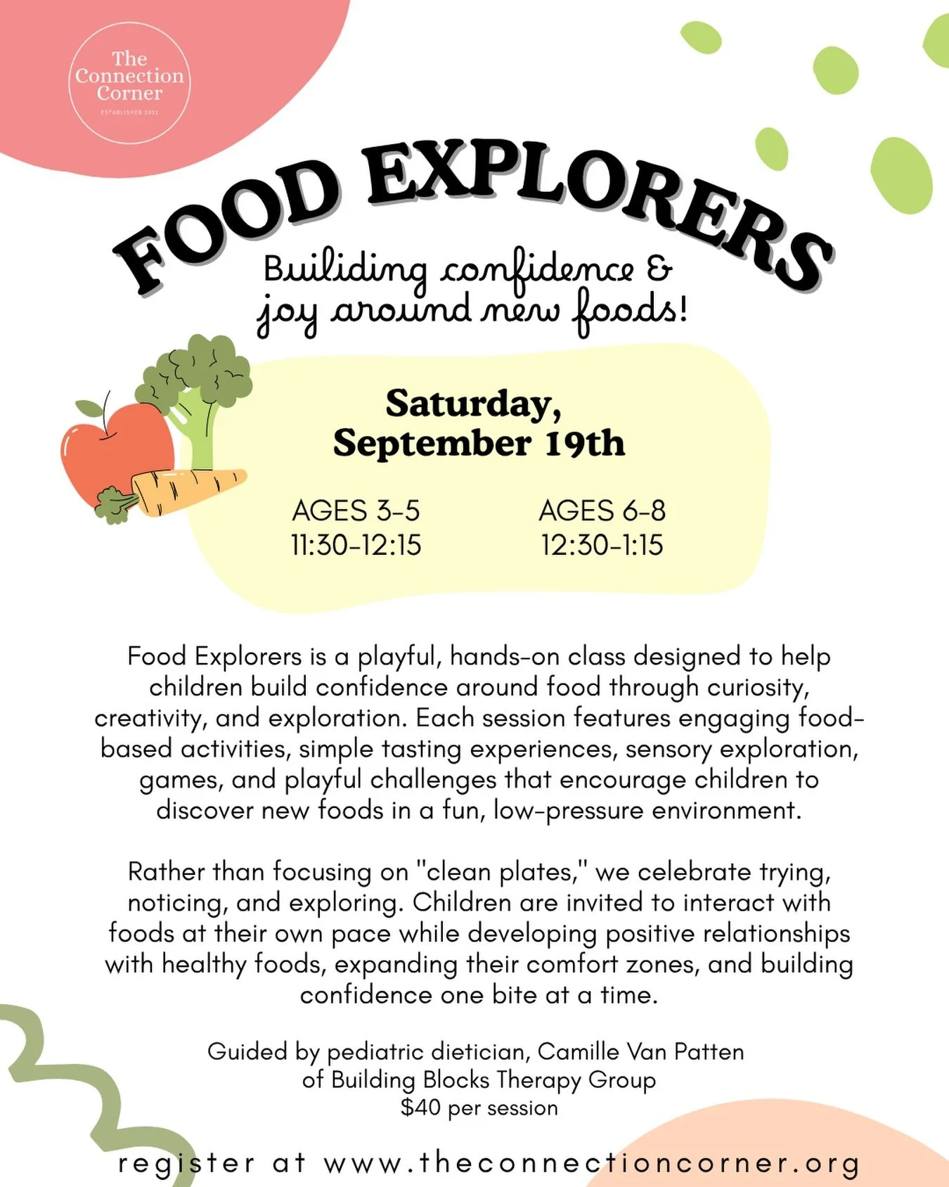 Building confidence &amp; joy around new foods! 🍎🍊🍌🥦🫐🍆

Excited about this one! These will be great for picky eaters, hesitant tasters, or any child who could use a little extra confidence when it comes to trying something new! Children will ha