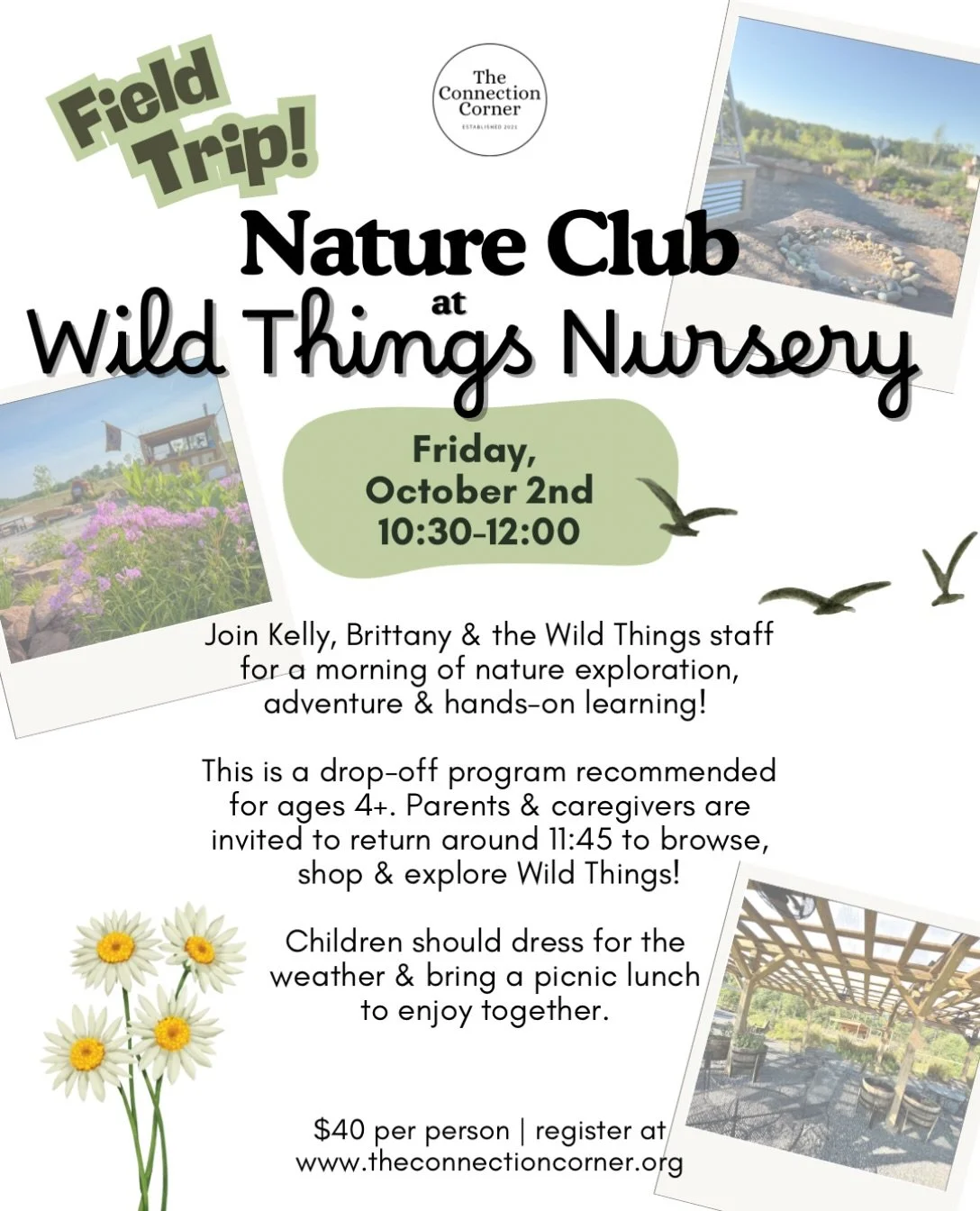 Our next Nature Club at Wild Things Nursery! 🗓️🌱🪵🍄&zwj;🟫🍃

Hopefully a bit cooler than the last one but either way, we can&rsquo;t wait to get back out there! I wonder what we&rsquo;ll learn about this time ☺️

This one is currently waitlisted 