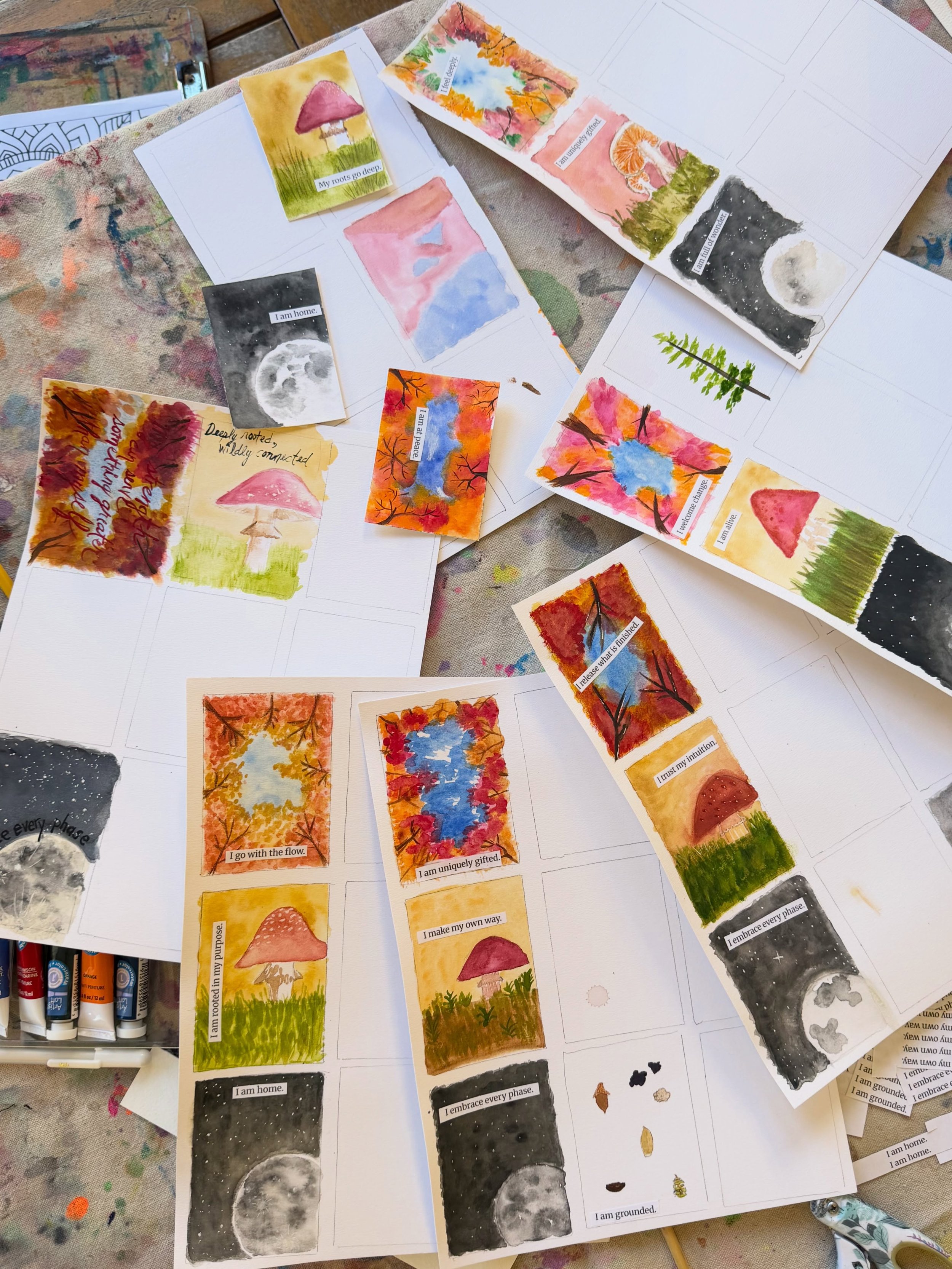 We (grown-ups!!!) gathered in the courtyard this afternoon &amp; created beautiful artwork thanks to @twigandbramble! 

Thank you, Maegan, for your guidance &amp; to the lovely women who were there! How lucky are we to be in community with one anothe