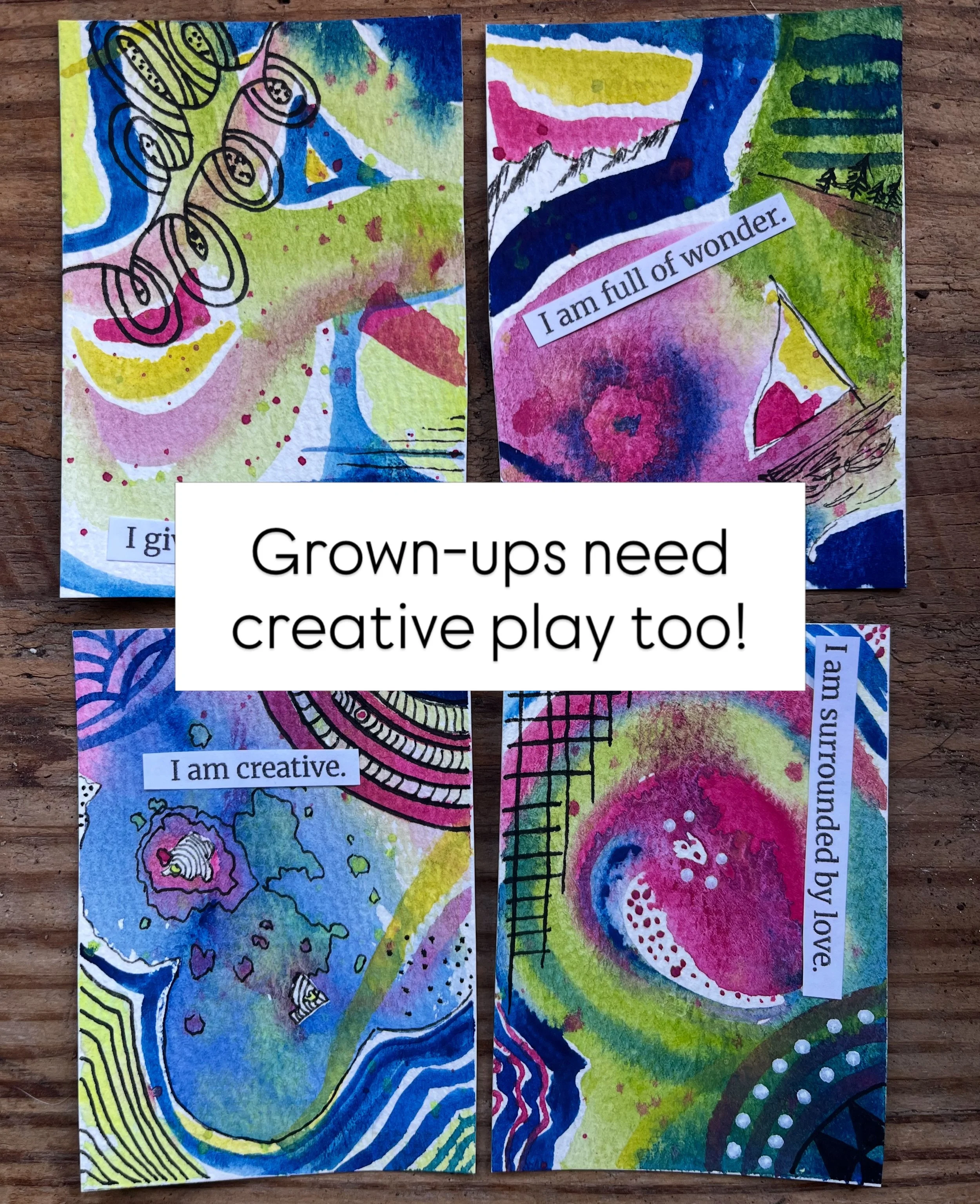 Grown-ups need creative play, too! 🎨✨

Join us this Sunday for a little time to unwind, explore, experiment, and create just for the fun of it! No pressure, no perfection, just a couple of hours to play with watercolor and see where your creativity 