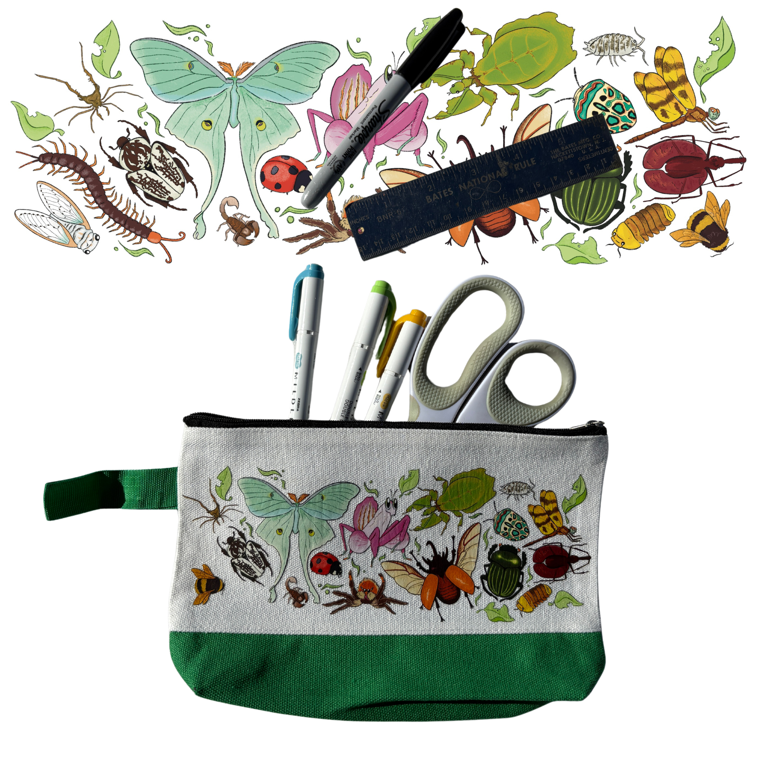 Bitty Bugs Zipper Pouch