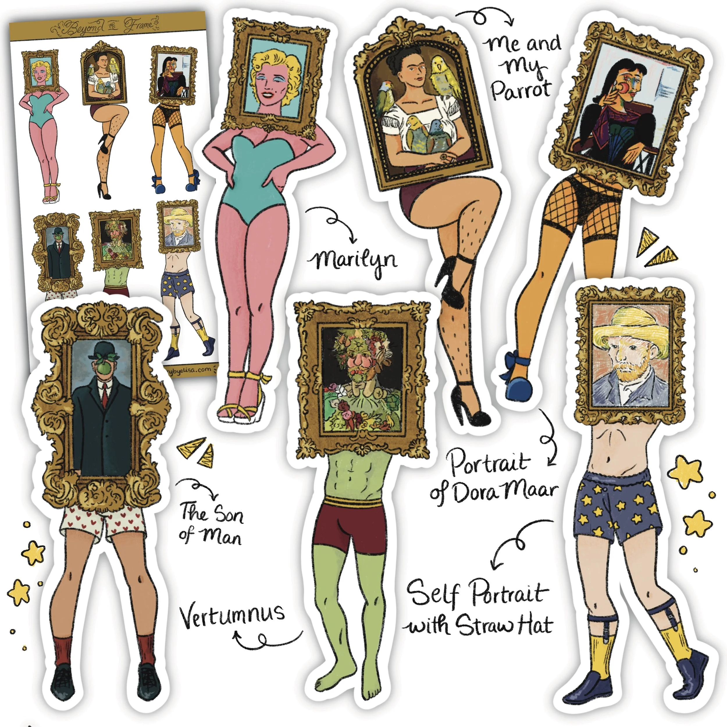 Beyond the Frame - Vinyl Sticker Collection