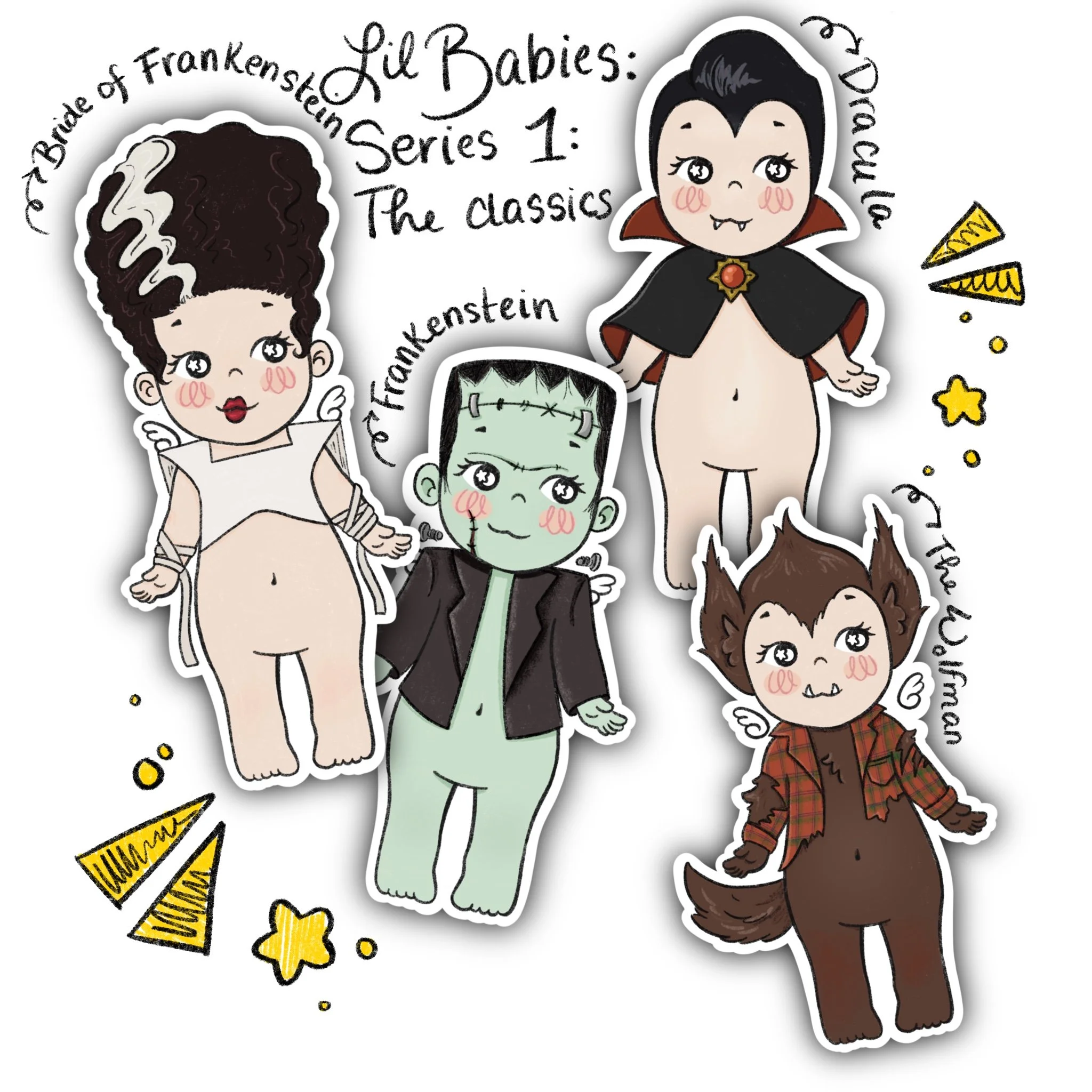 Lil Babies: Series 1: The Classics Vinyl Stickers