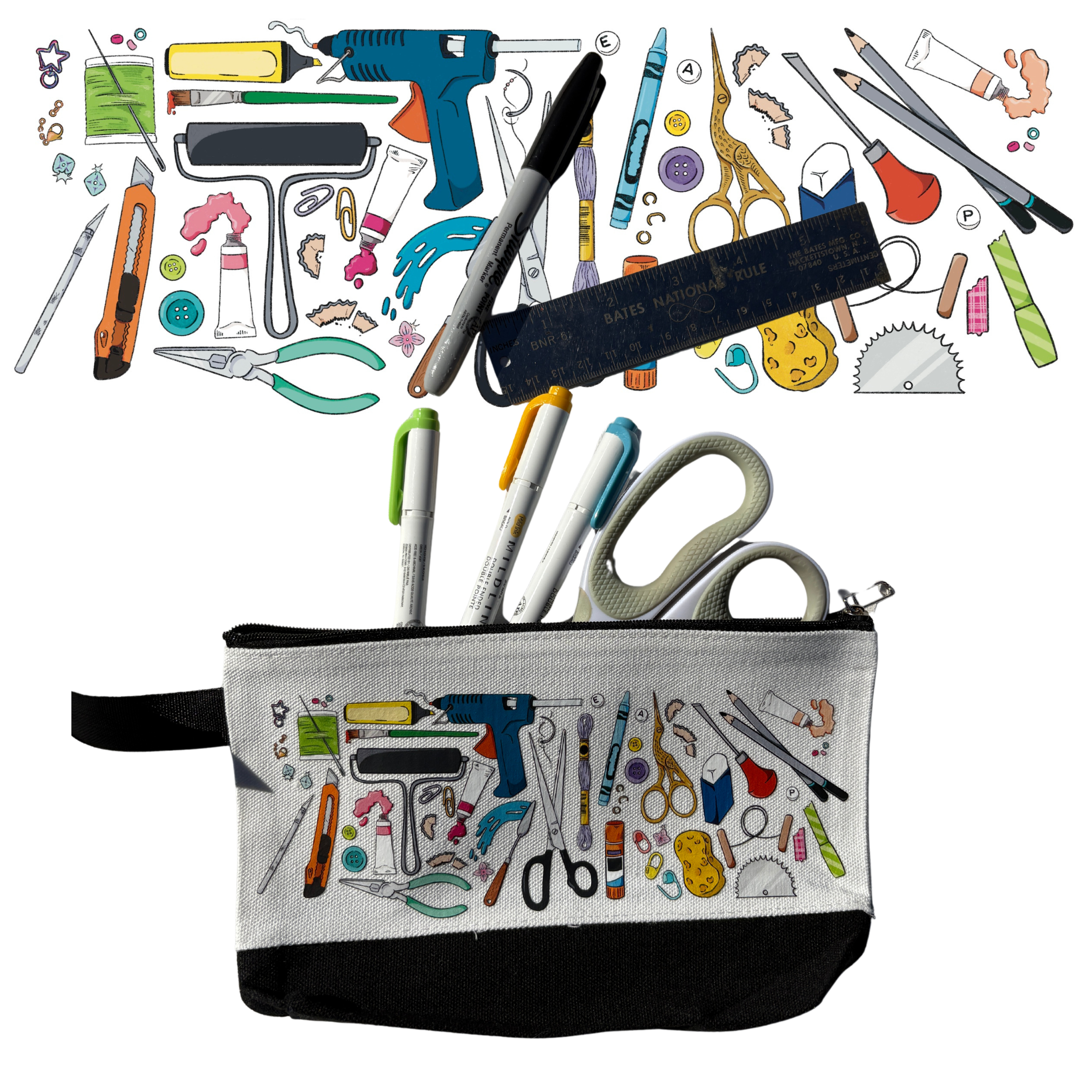 Cute and Crafty Zipper Pouch