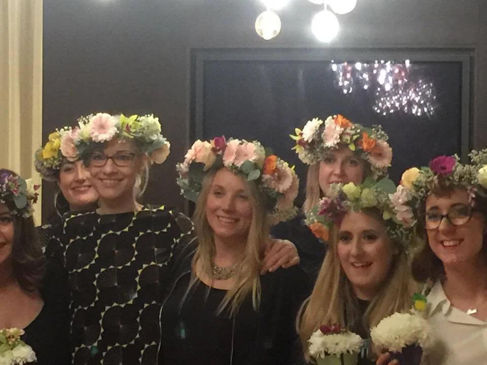 Heather's Flower Crown Hen Party — Kay's Flower School