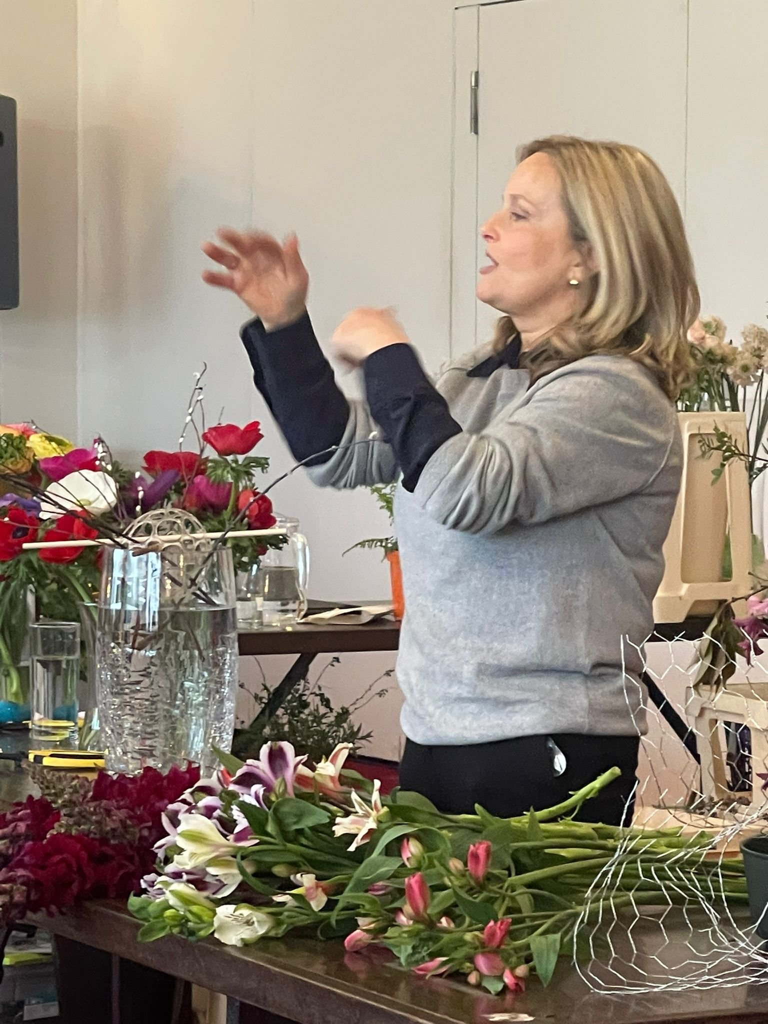 Sabine Darrell teached sustainable floristry in Dublin