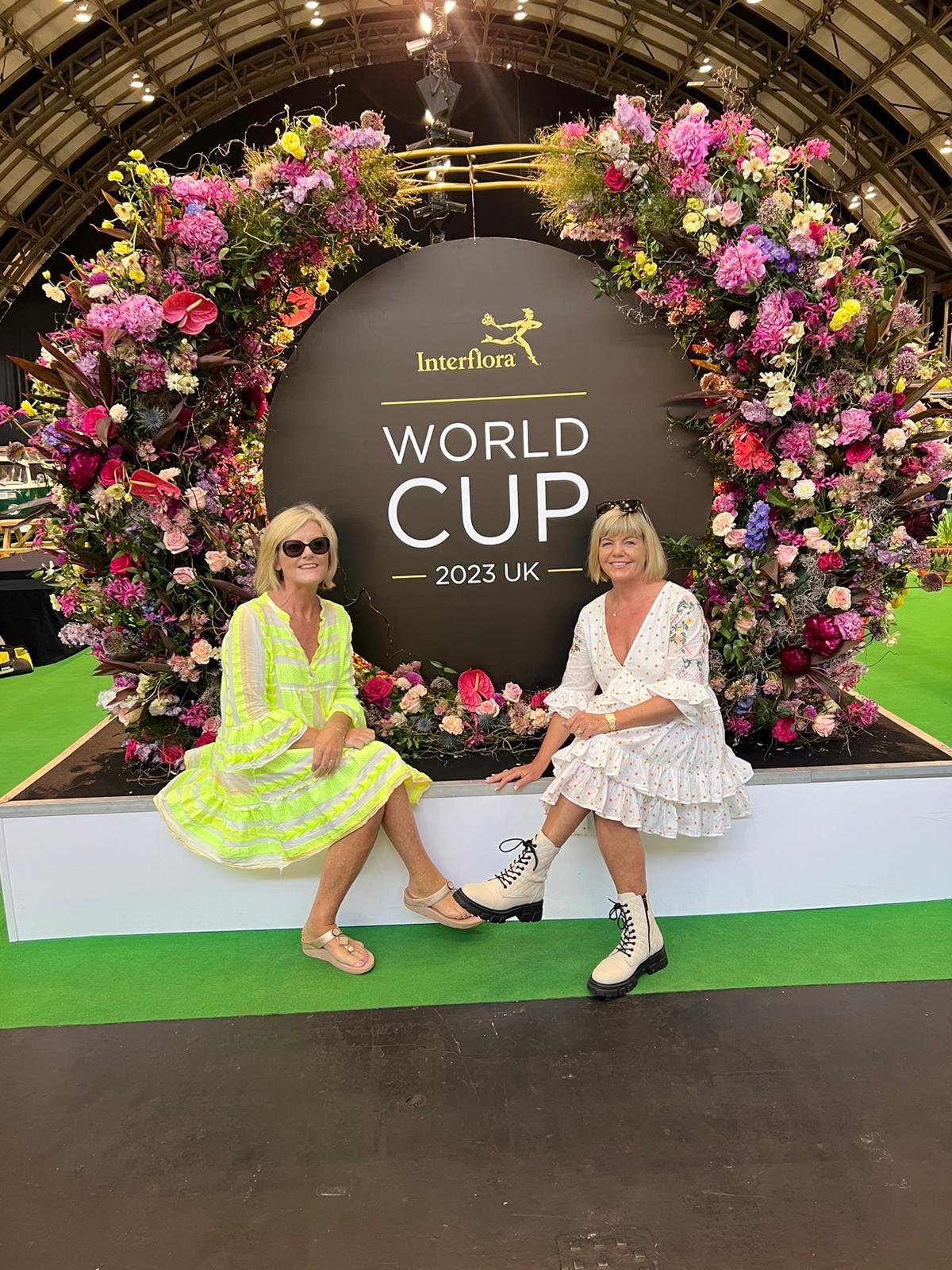 Janette & Deirdre from Kays Flower School visit the Interflora World Cup 2023 in Manchester.jpeg