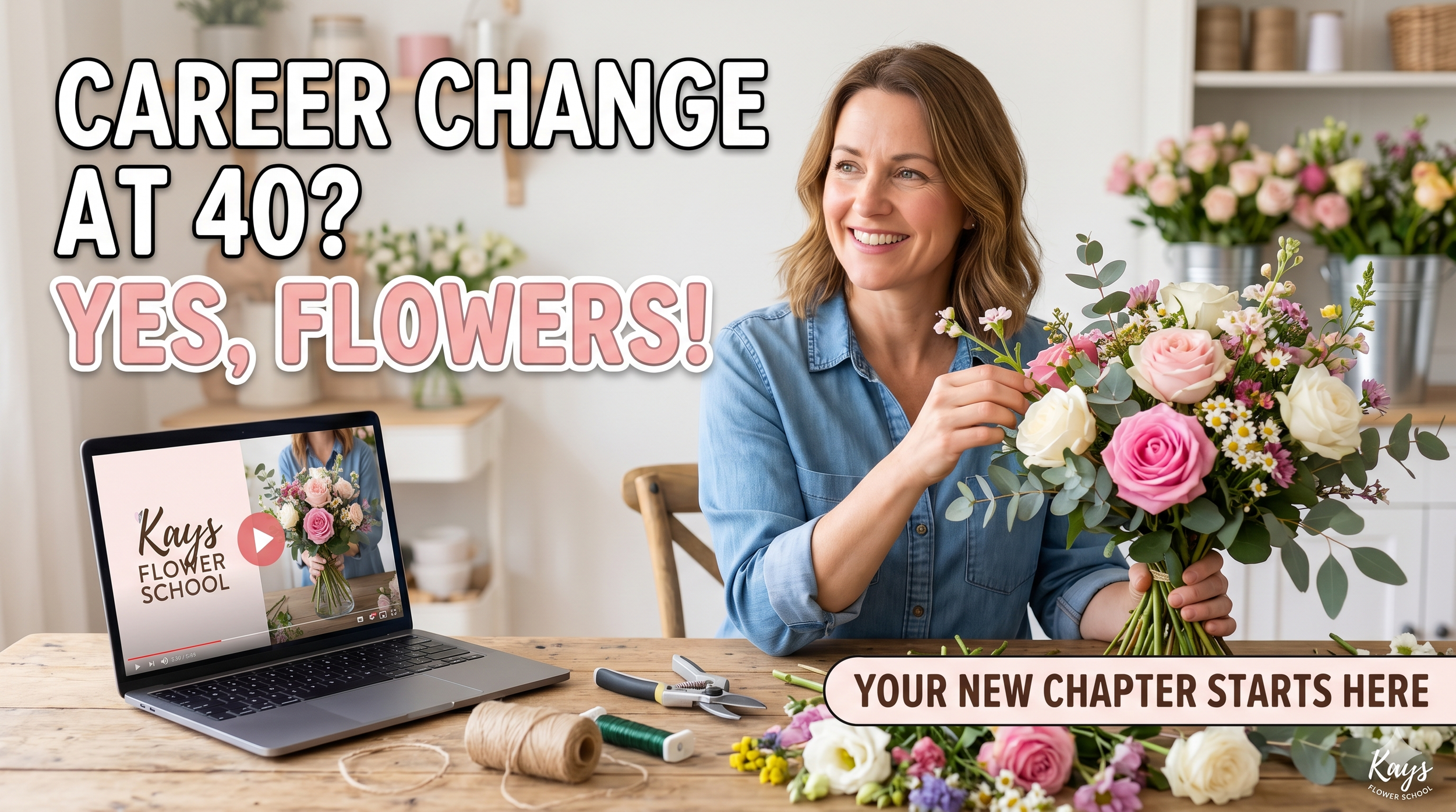 How do I start a career in floristry at 40?