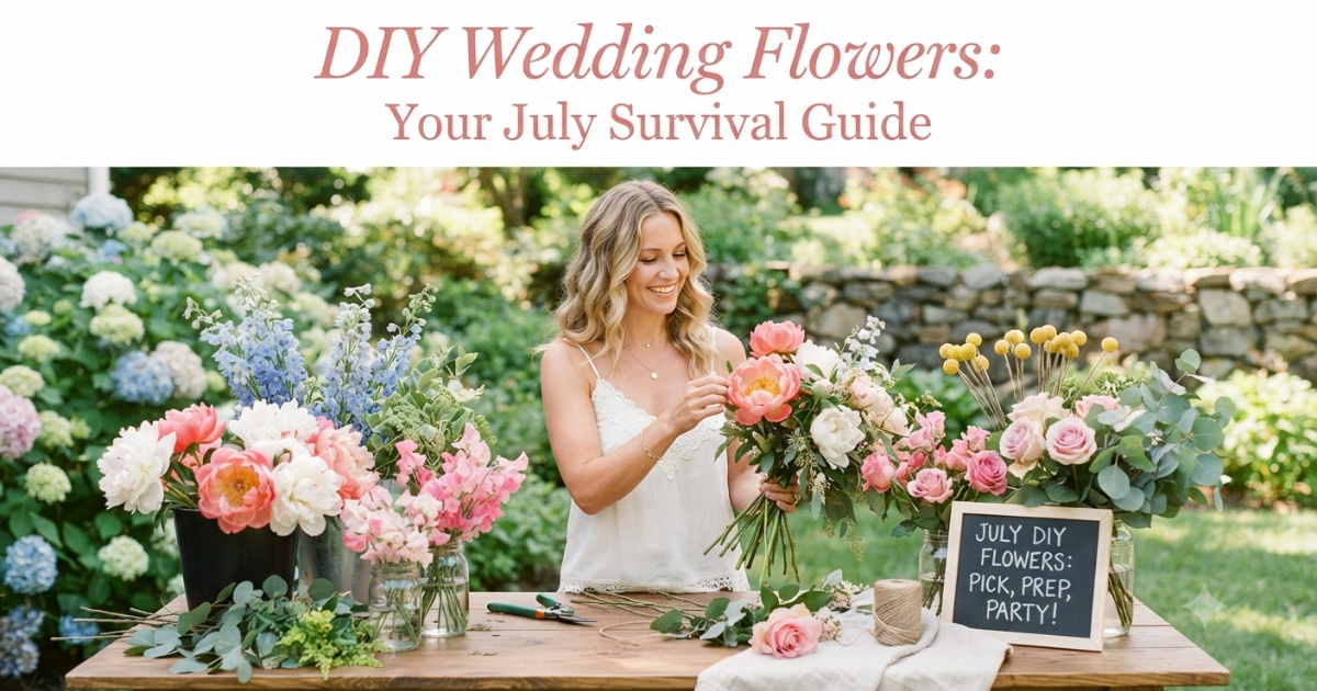 DIY Wedding Flowers: Your July Survival Guide